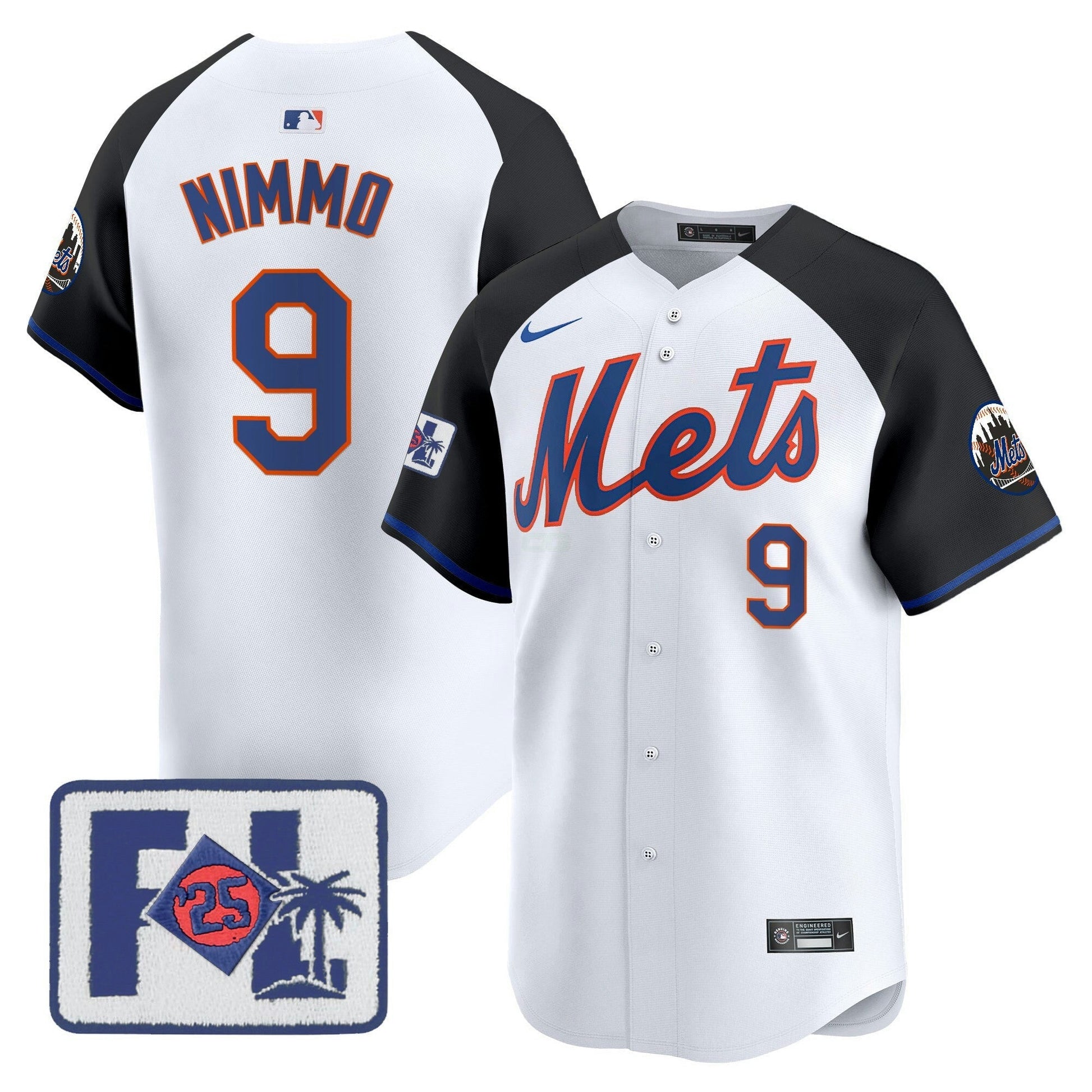 Camisa MLB New York Mets Men’s New York 2025 Spring Training Patch Vapor Premier Limited Jersey