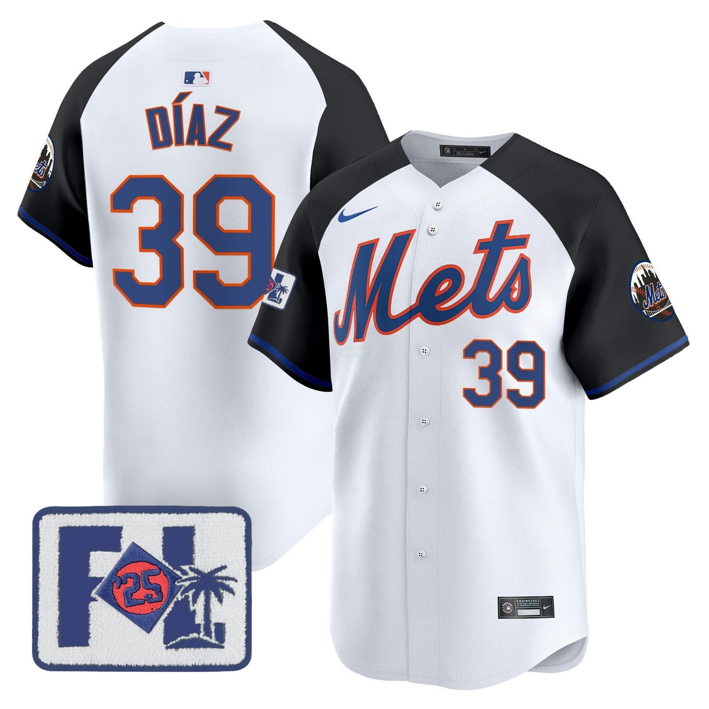 Camisa MLB New York Mets Men’s New York 2025 Spring Training Patch Vapor Premier Limited Jersey