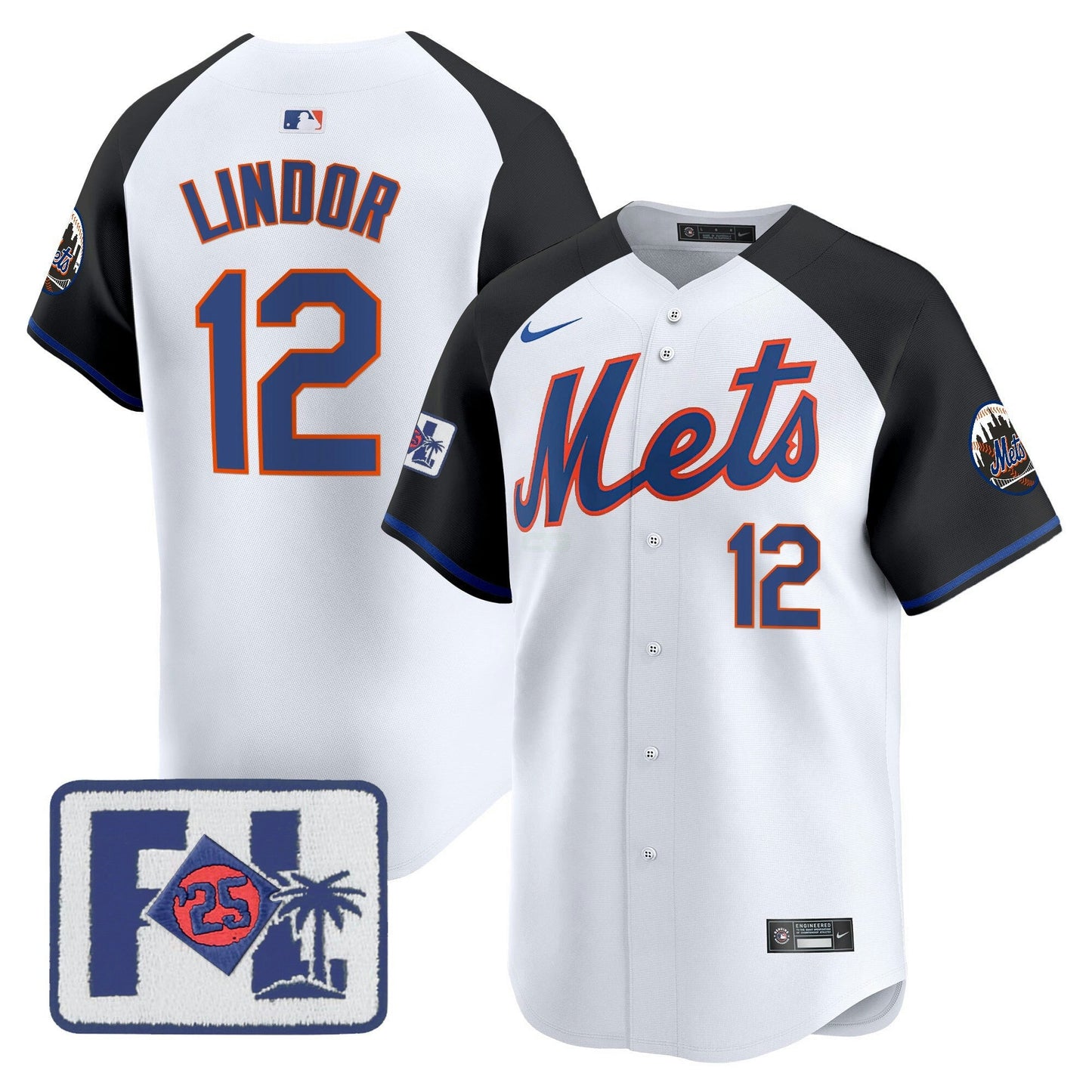 Camisa MLB New York Mets Men’s New York 2025 Spring Training Patch Vapor Premier Limited Jersey