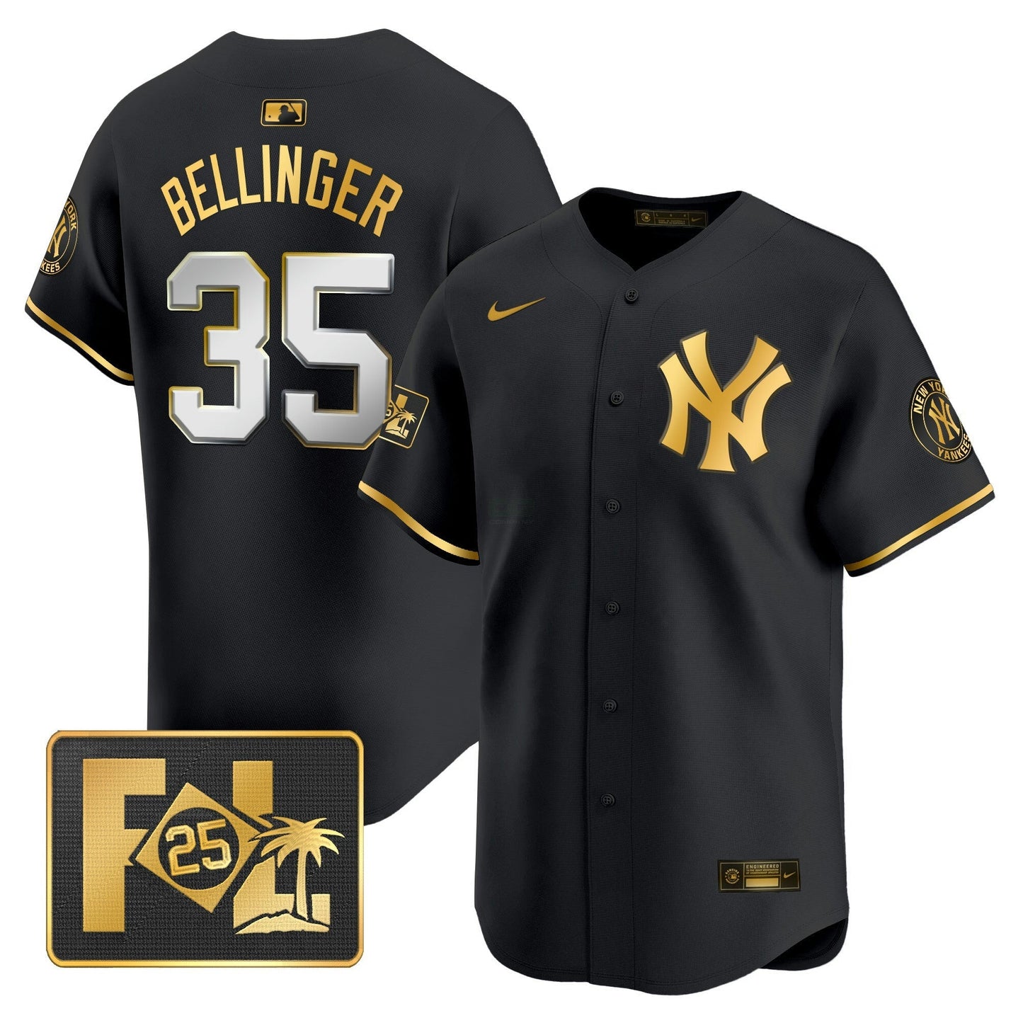 Camisa MLB New York Yankees Men’s New York 2025 Spring Training Patch Vapor Premier Limited Jersey