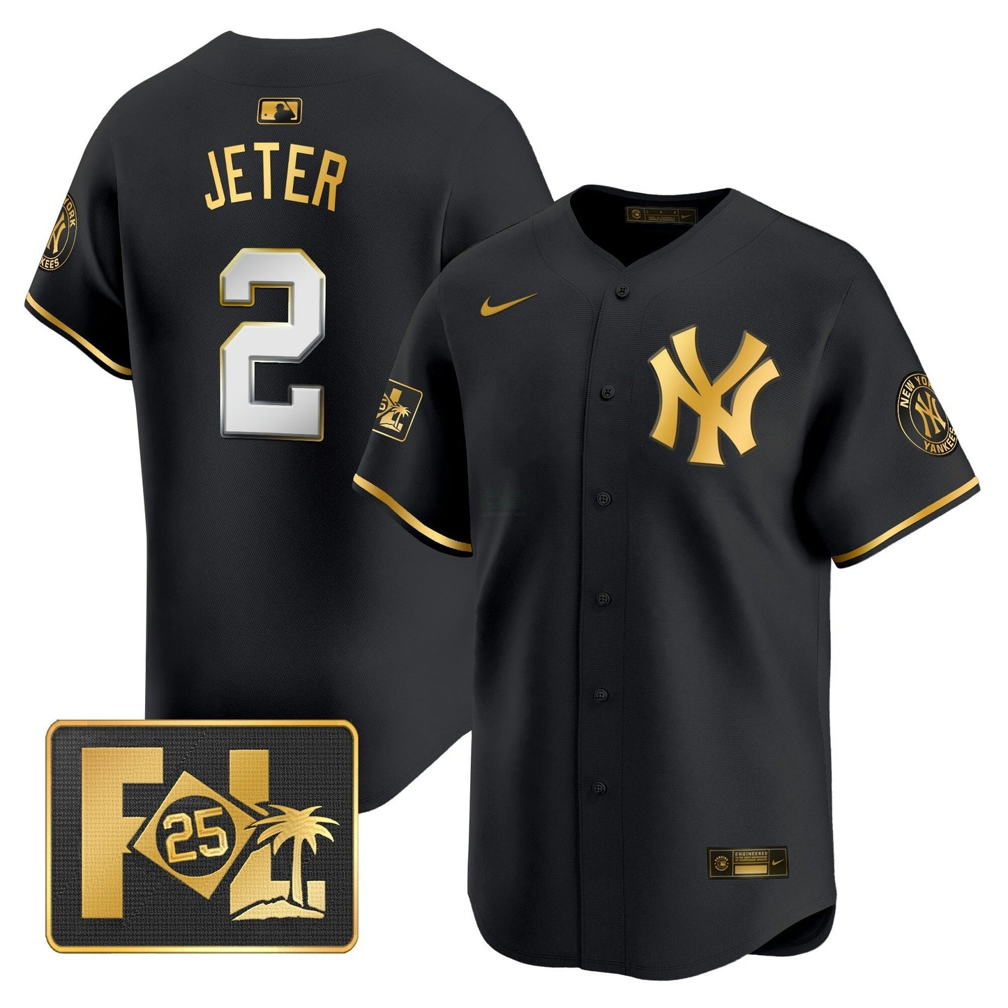 Camisa MLB New York Yankees Men’s New York 2025 Spring Training Patch Vapor Premier Limited Jersey