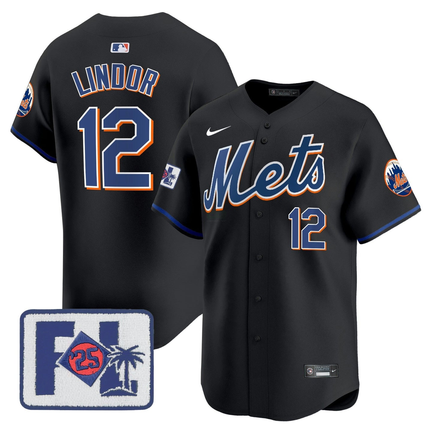 Camisa MLB New York Mets Men’s New York 2025 Spring Training Patch Vapor Premier Limited Jersey