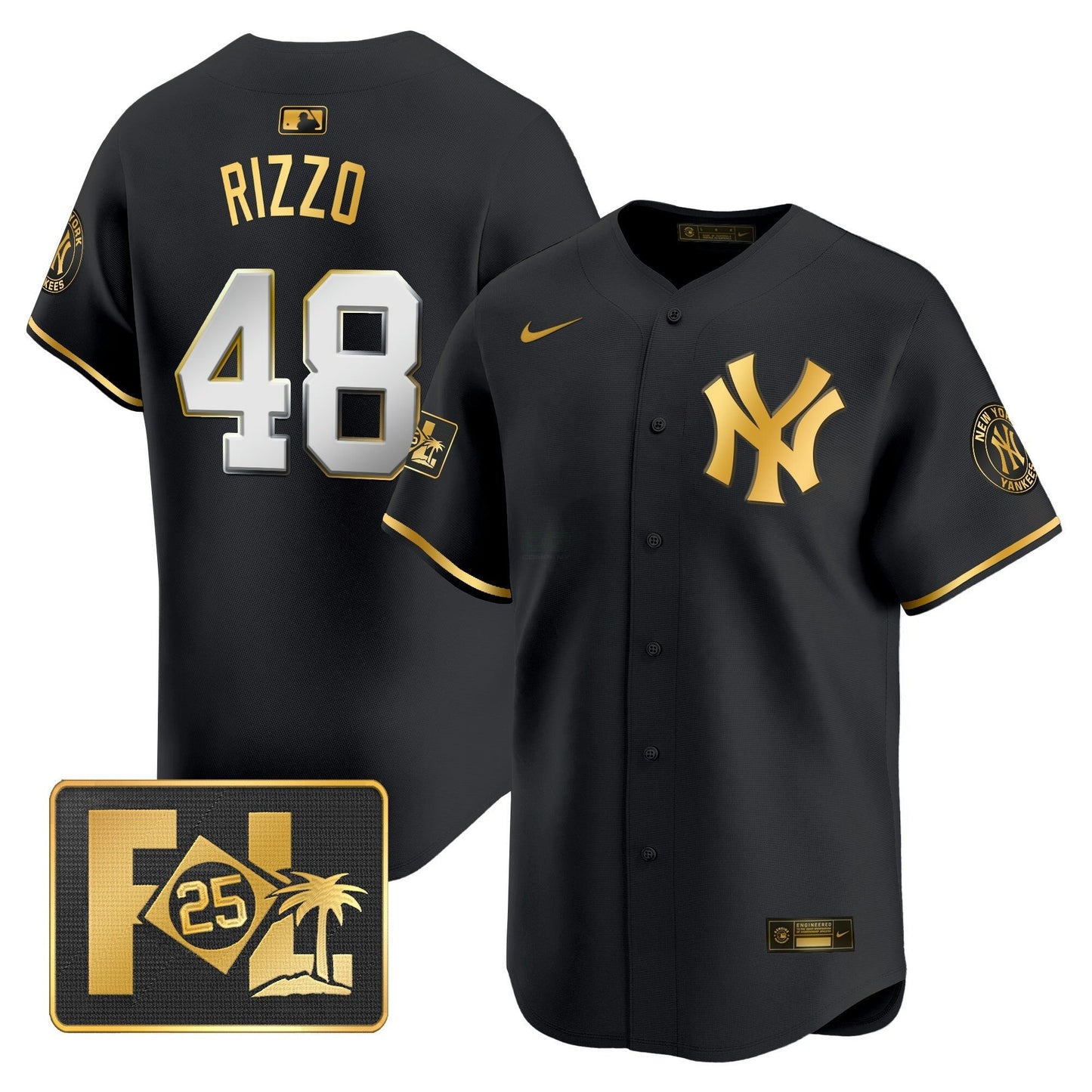 Camisa MLB New York Yankees Men’s New York 2025 Spring Training Patch Vapor Premier Limited Jersey