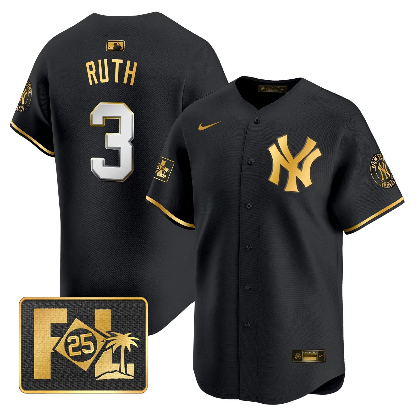 Camisa MLB New York Yankees Men’s New York 2025 Spring Training Patch Vapor Premier Limited Jersey