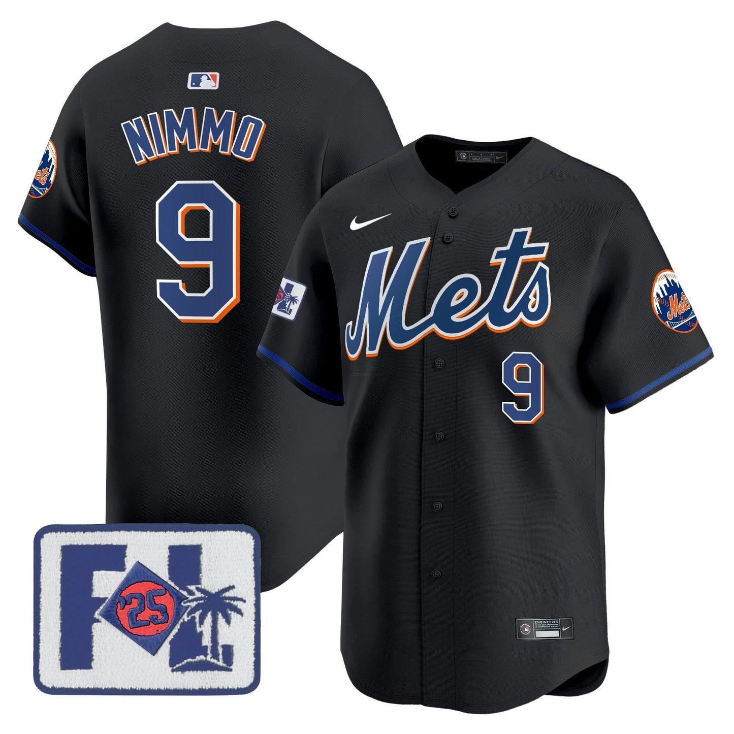 Camisa MLB New York Mets Men’s New York 2025 Spring Training Patch Vapor Premier Limited Jersey