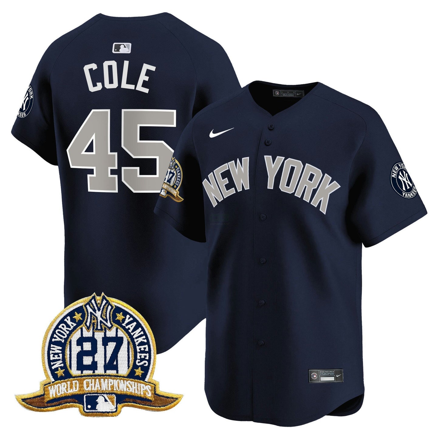 Camisa MLB Men’s New York 27 Time Champions Patch Vapor Premier Limited Jersey