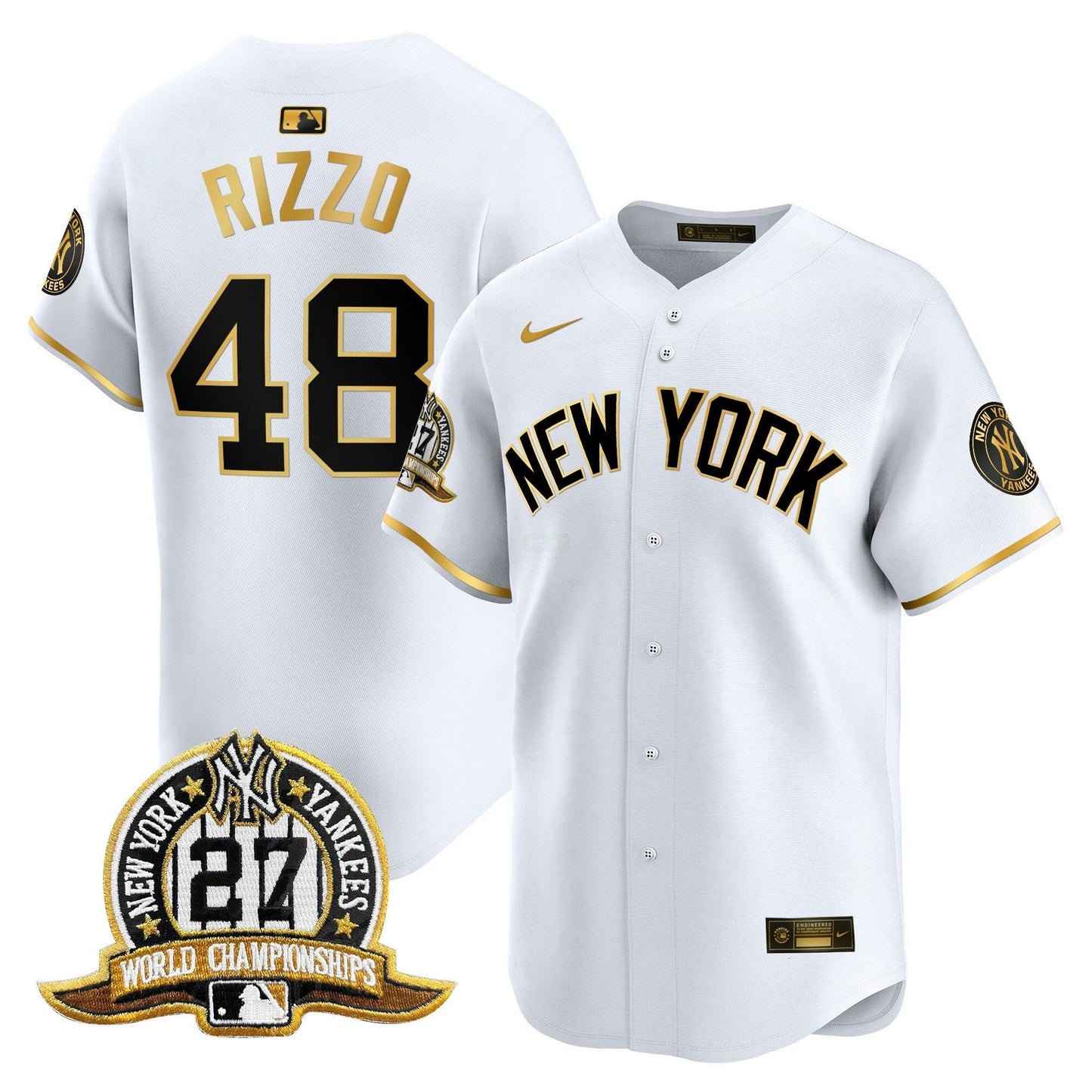 Camisa MLB Men’s New York 27 Time Champions Patch Vapor Premier Limited Jersey V2
