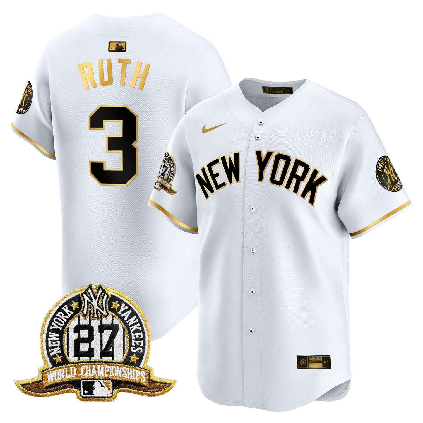 Camisa MLB Men’s New York 27 Time Champions Patch Vapor Premier Limited Jersey V2