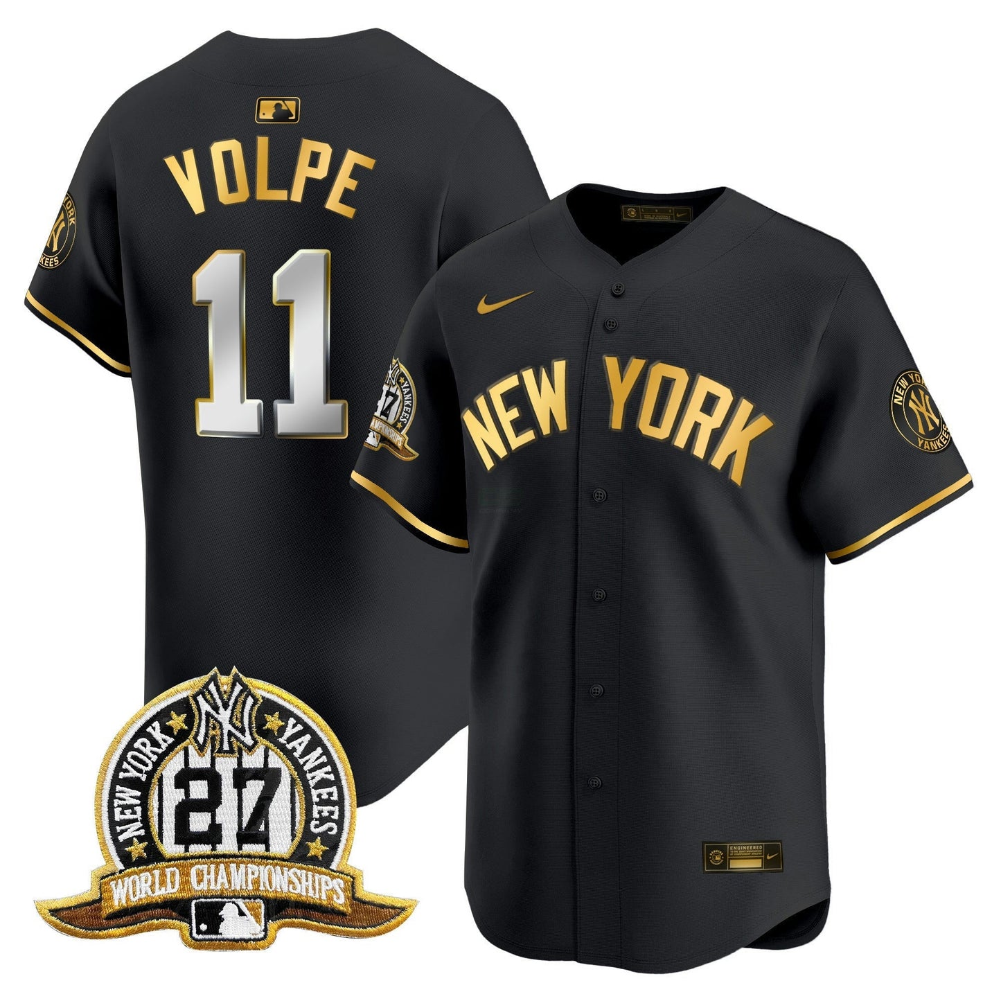 Camisa MLB Men’s New York 27 Time Champions Patch Vapor Premier Limited Jersey V2