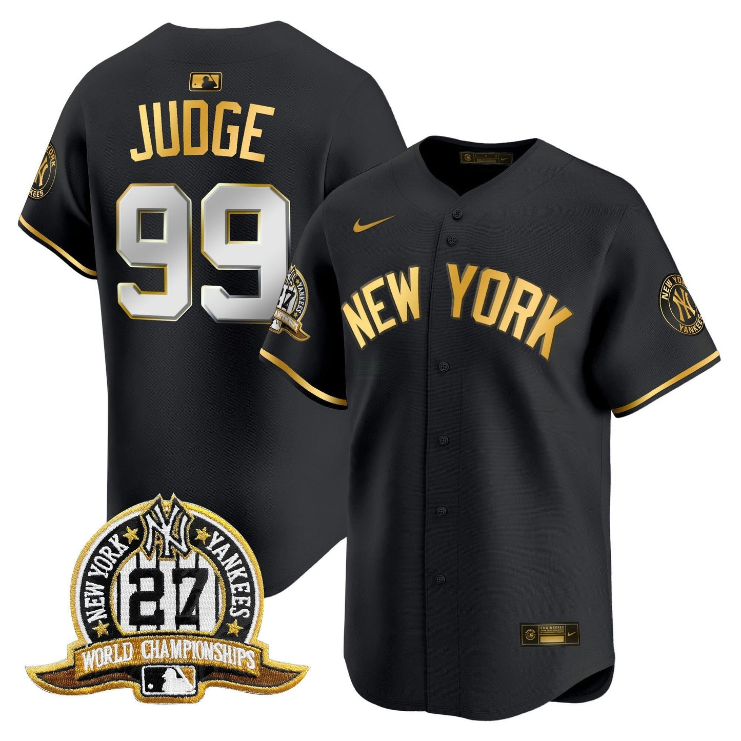 Camisa MLB Men’s New York 27 Time Champions Patch Vapor Premier Limited Jersey V2