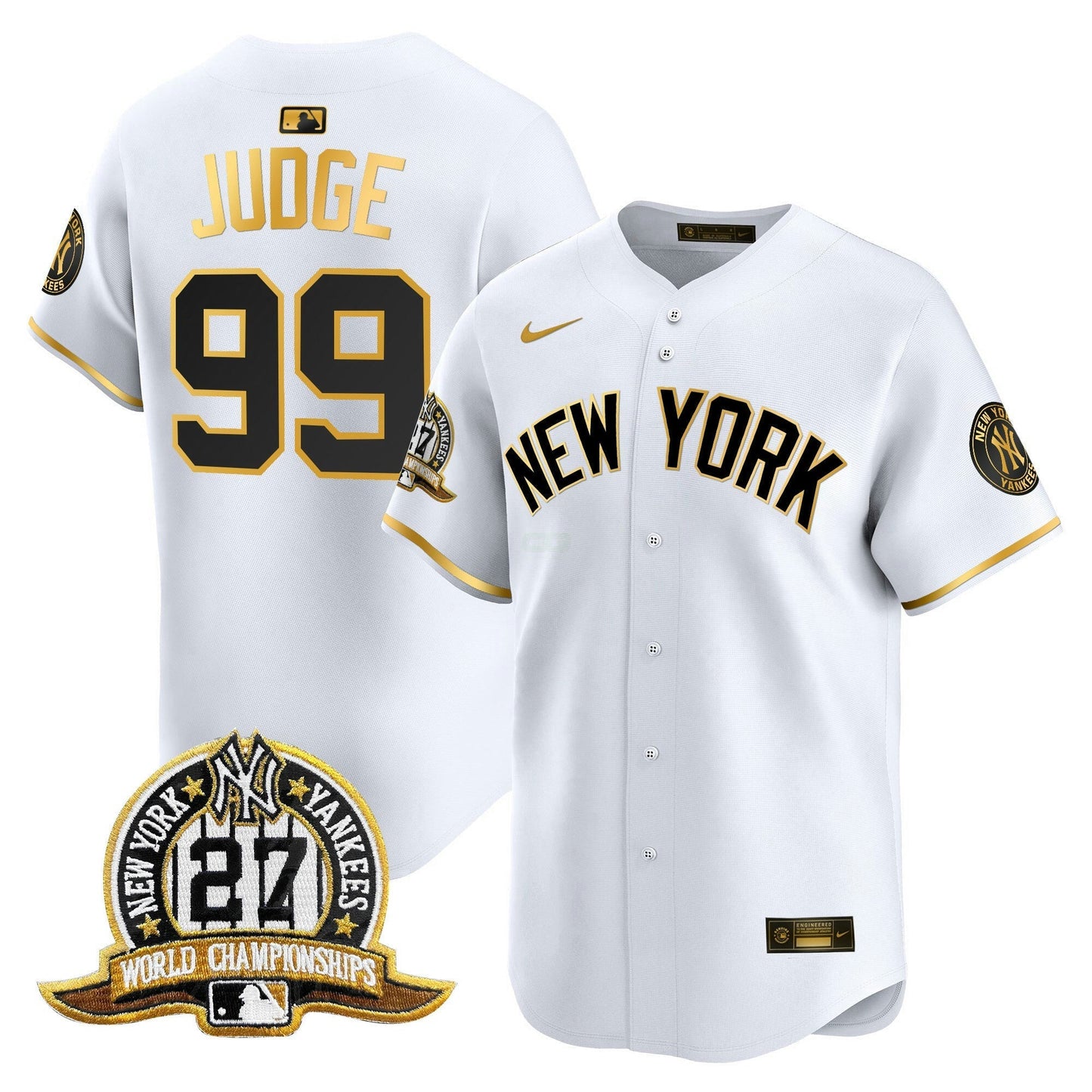 Camisa MLB Men’s New York 27 Time Champions Patch Vapor Premier Limited Jersey V2