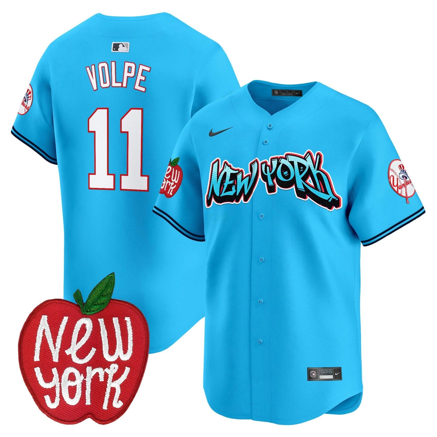 Camisa MLB Men’s New York Apple Patch Vapor Premier Limited Jersey