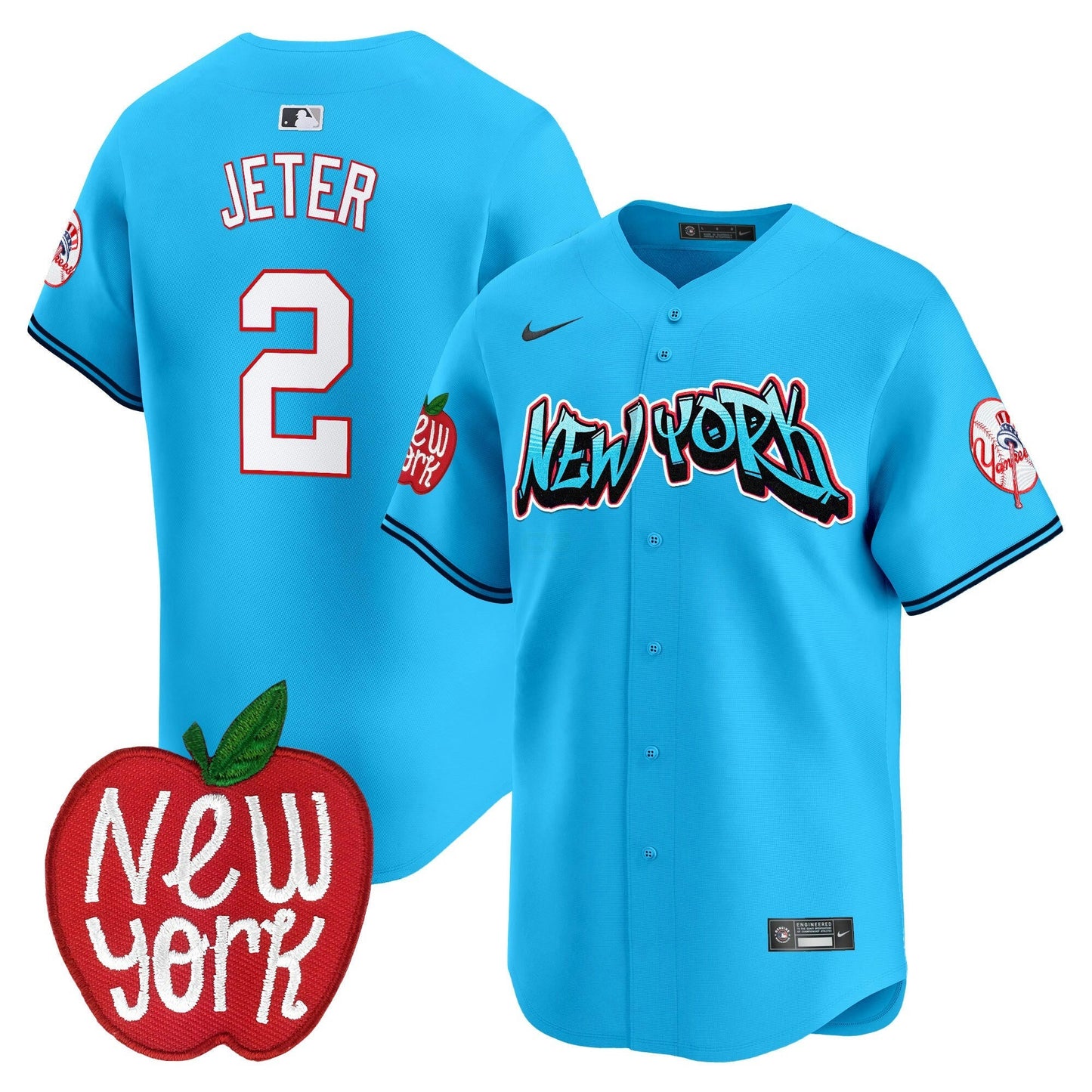 Camisa MLB Men’s New York Apple Patch Vapor Premier Limited Jersey