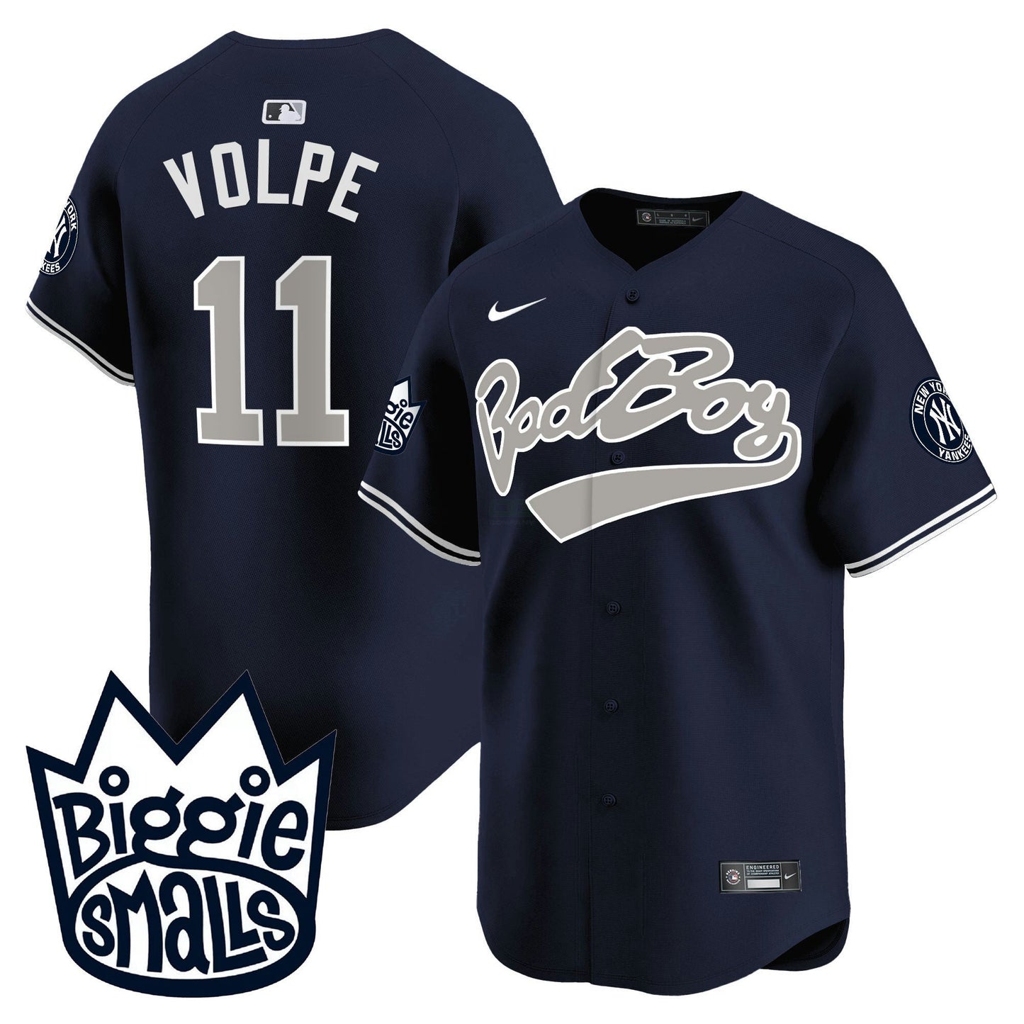 Camisa MLB Men’s New York Biggie Smalls Vapor Premier Limited Jersey