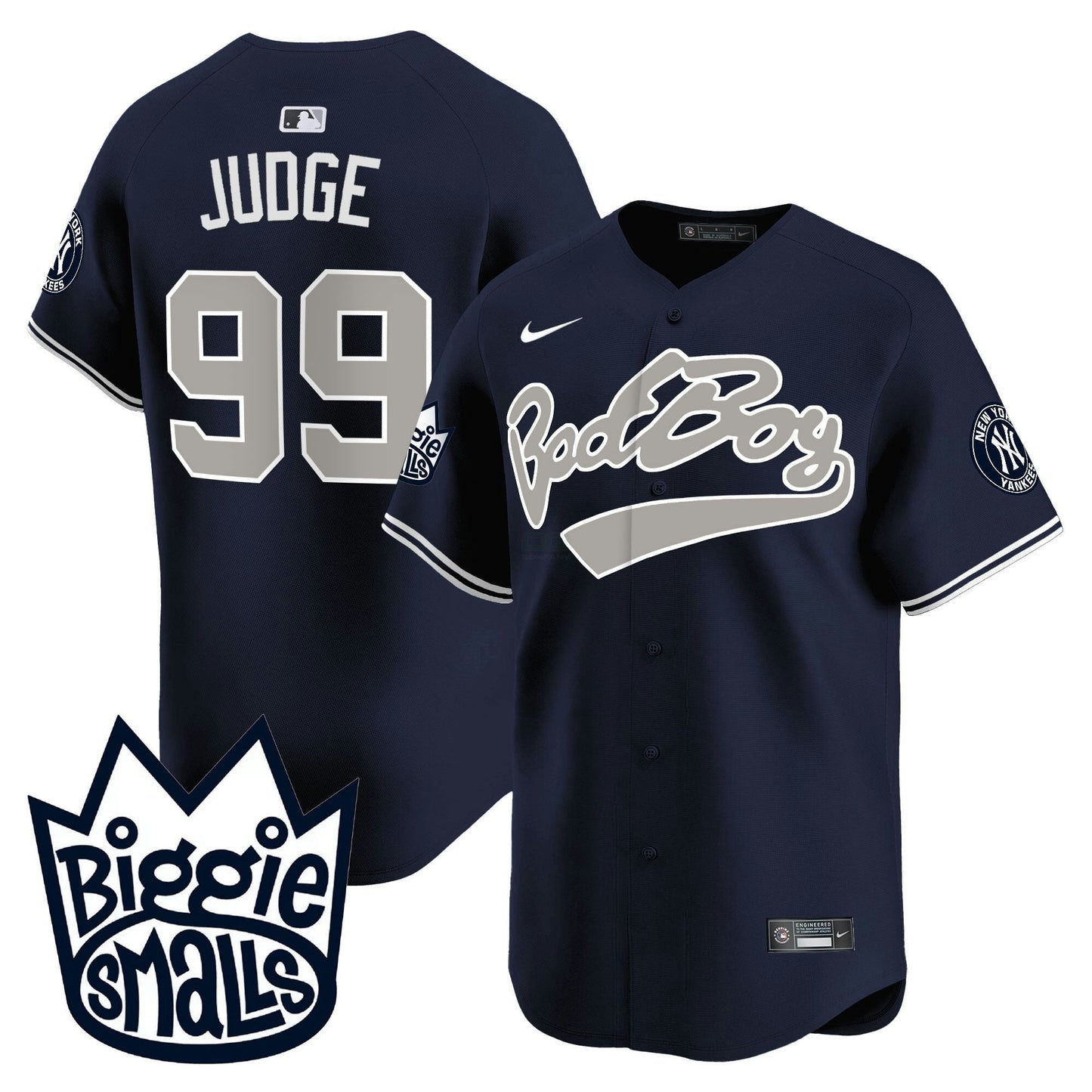 Camisa MLB Men’s New York Biggie Smalls Vapor Premier Limited Jersey
