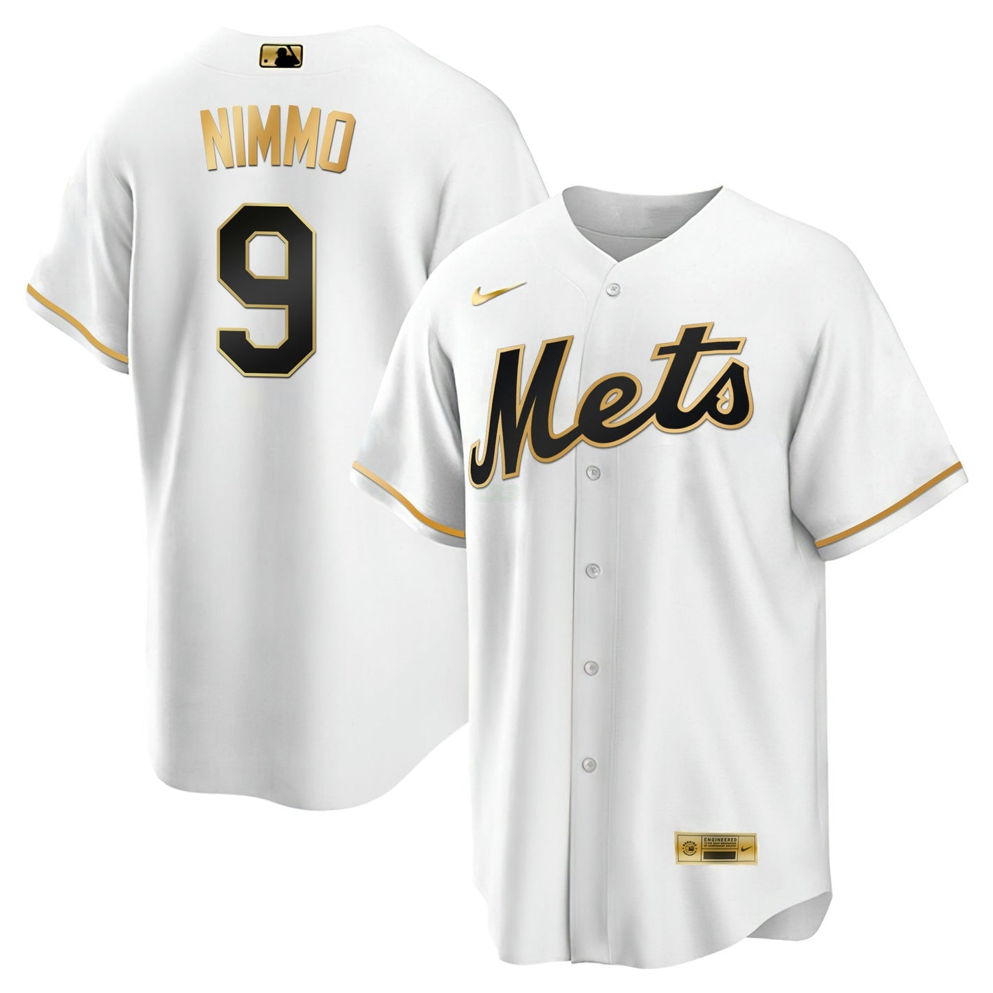 Camisa MLB Men’s New York Black Limited & Dourada Jersey