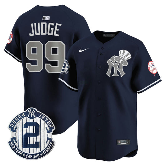 Camisa MLB Men’s New York Derek Jeter Patch Vapor Premier Limited Jersey V2