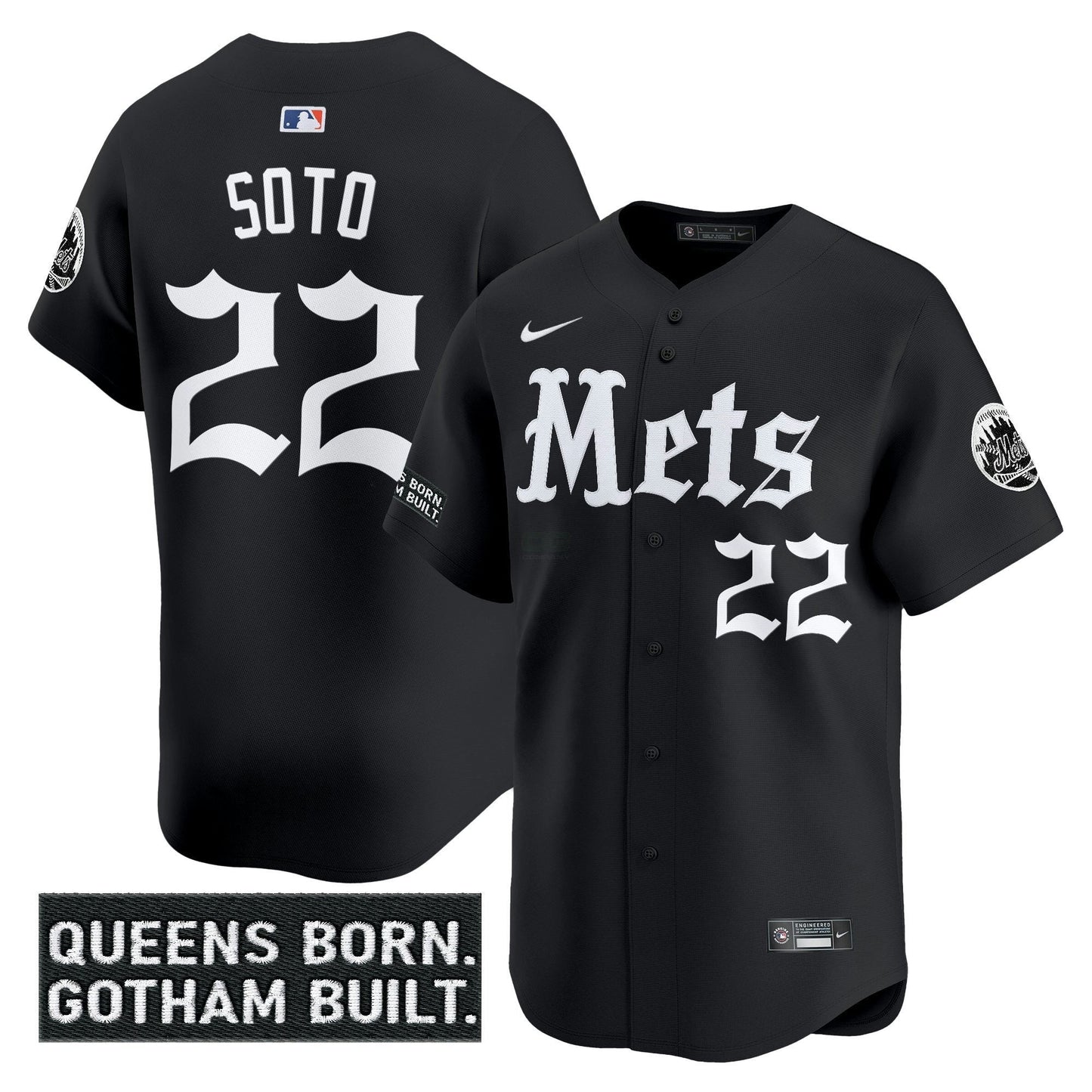 Camisa MLB Men’s New York ‘Gotham Gothic Edition’ Vapor Premier Limited Jersey