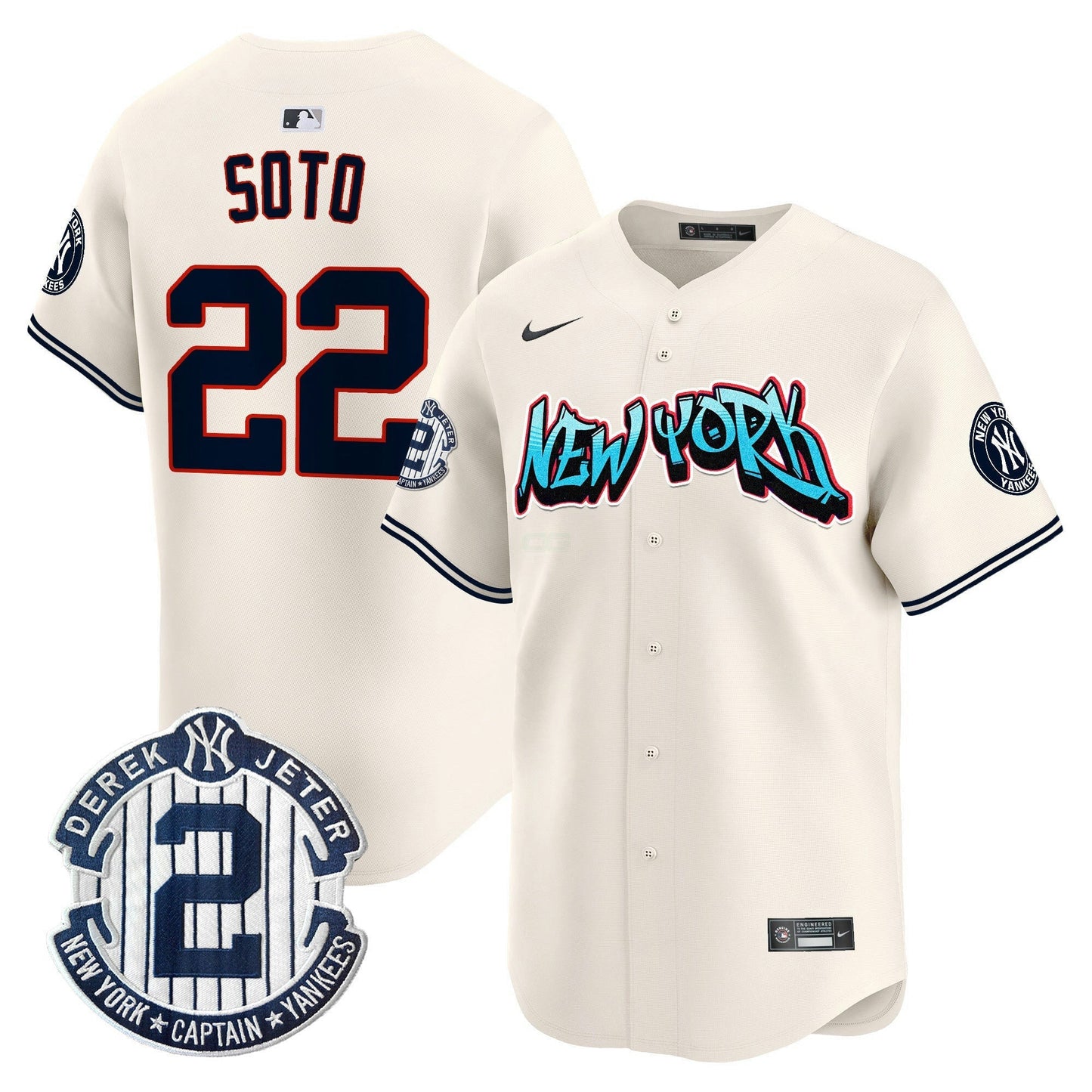 Camisa MLB Men’s New York Graffiti Vapor Premier Limited Jersey