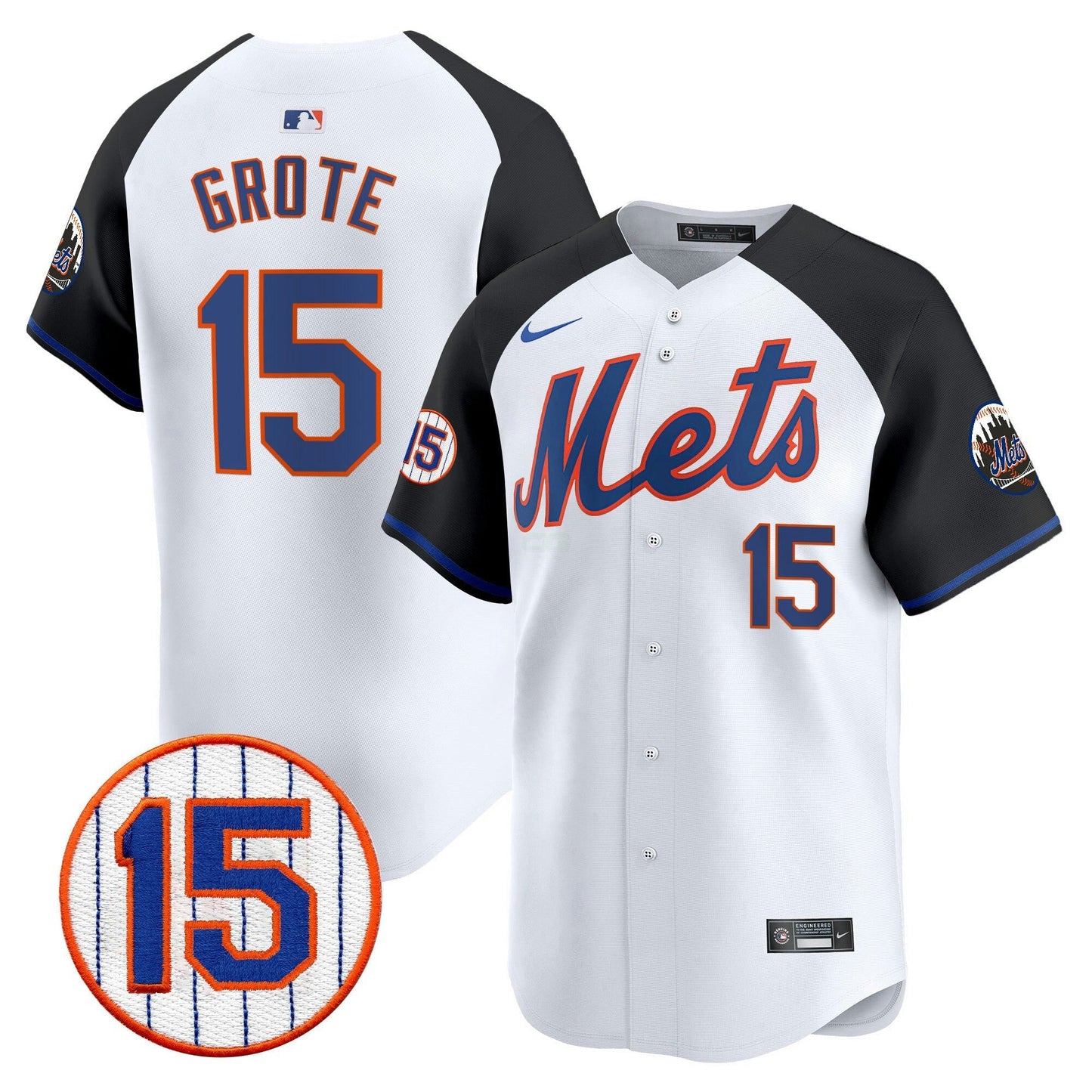 Camisa MLB Men’s New York Jerry Grote Patch Vapor Premier Limited Jersey