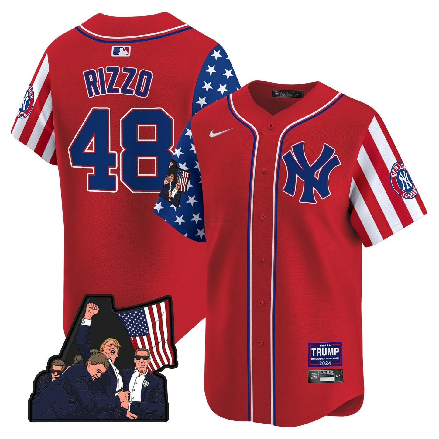 Camisa MLB Men’s New York Make American Great Again Vapor Premier Limited Jersey