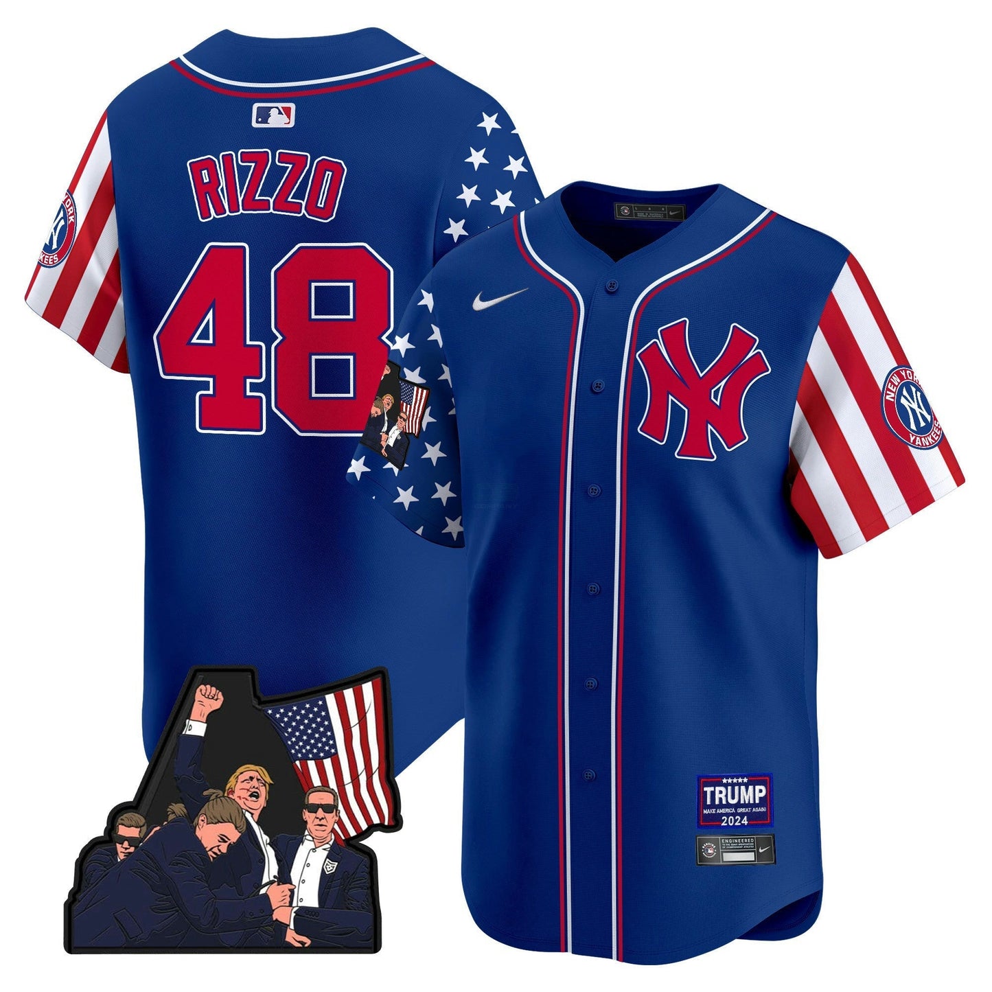 Camisa MLB Men’s New York Make American Great Again Vapor Premier Limited Jersey