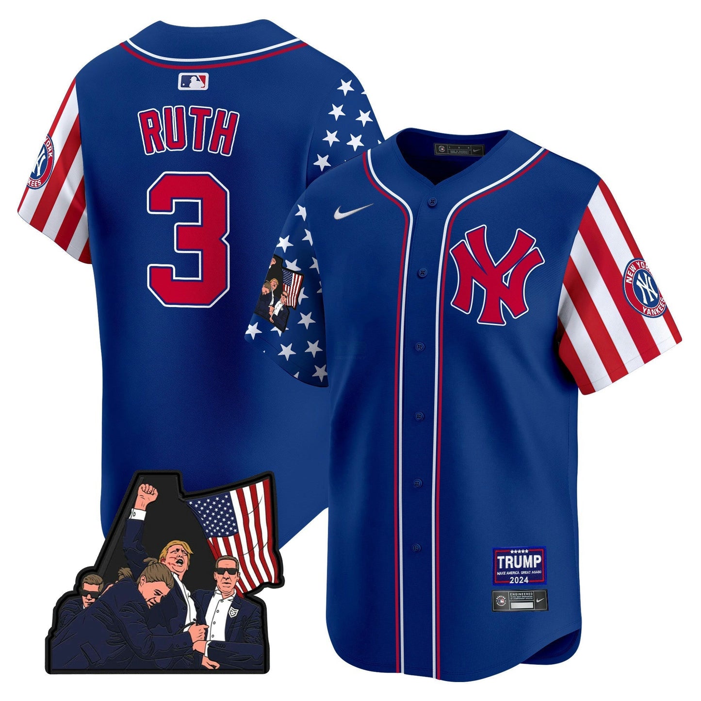 Camisa MLB Men’s New York Make American Great Again Vapor Premier Limited Jersey