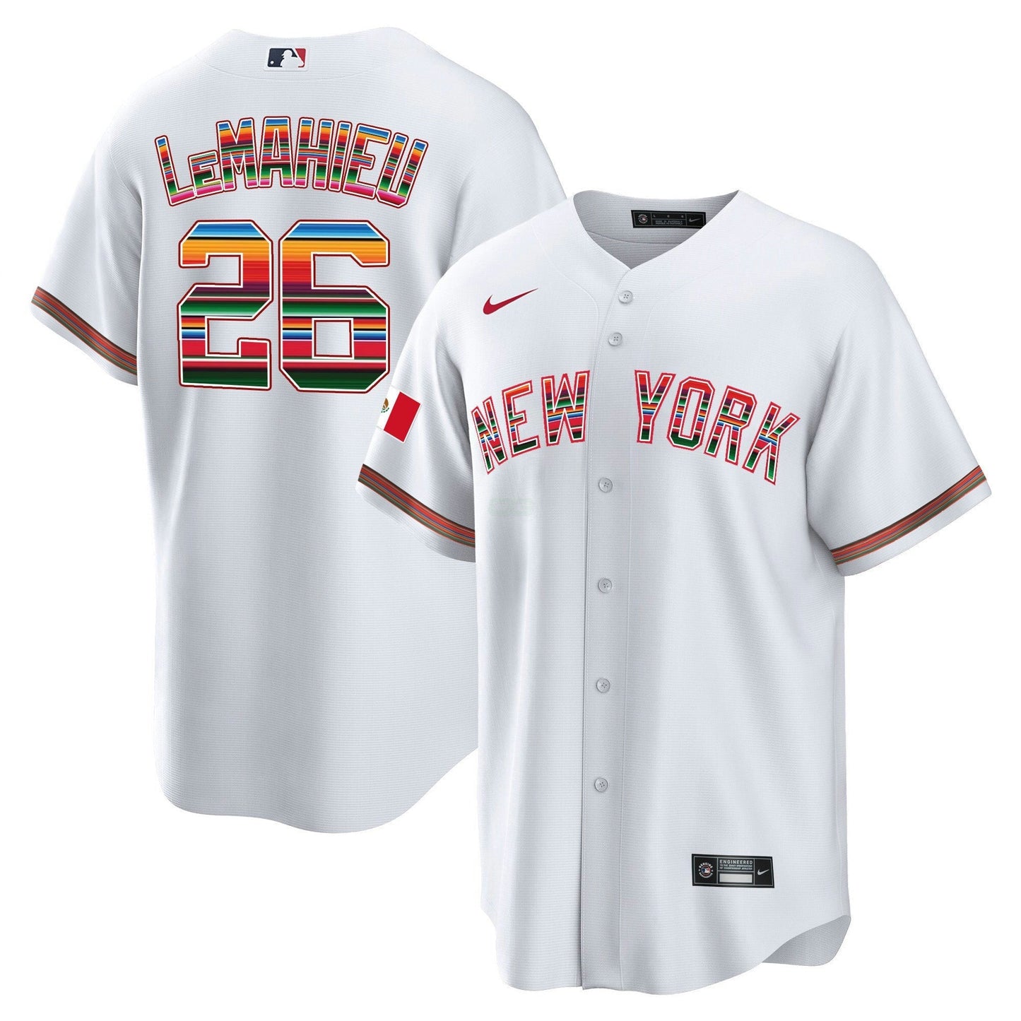 Camisa MLB Men’s New York Mexico Cool Base Jersey