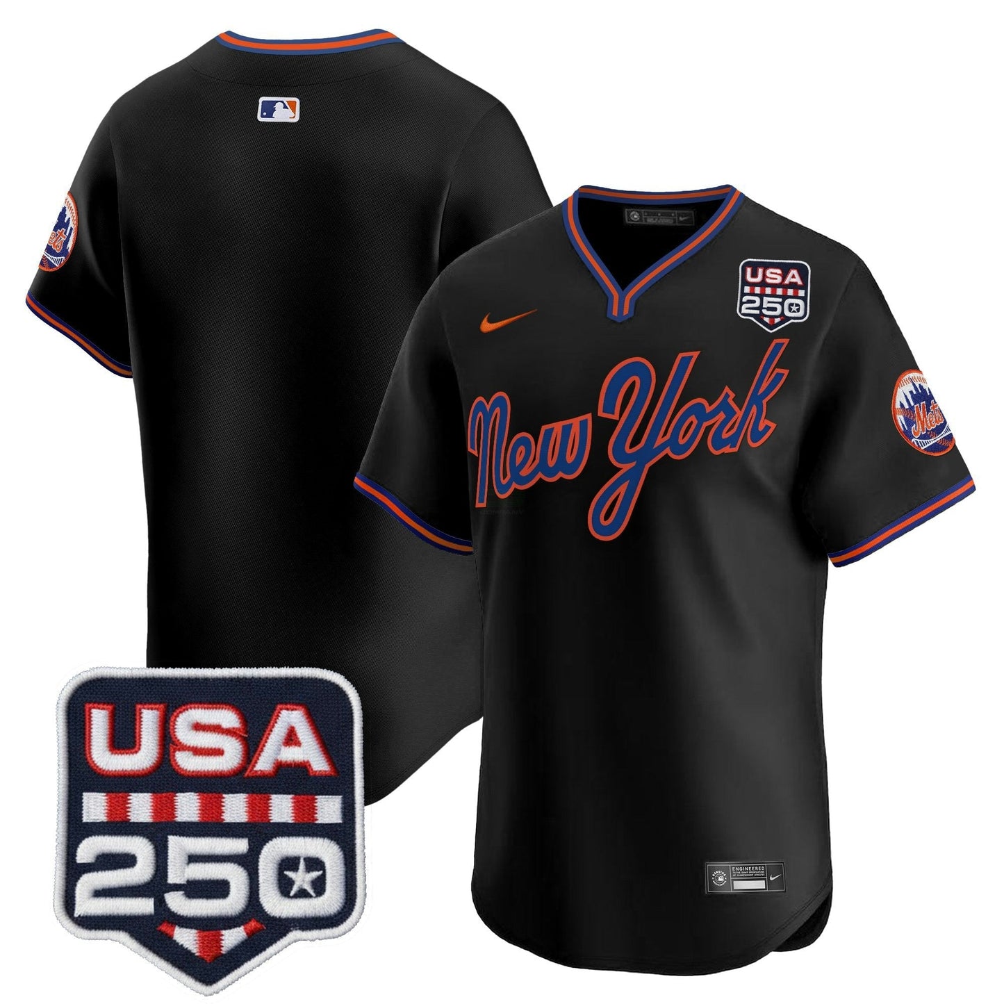 Camisa MLB Men’s New York Road Alternativa & 250America Patch Vapor Limited Jersey