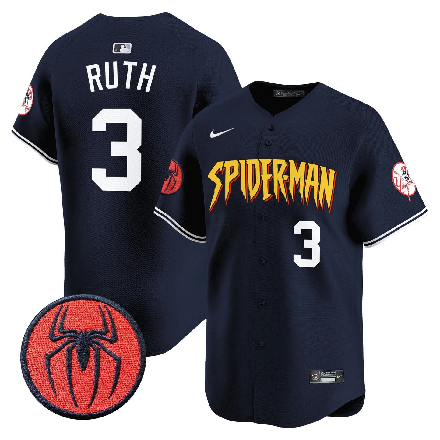 Camisa MLB Men’s New York Spider-Man Vapor Premier Limited Jersey