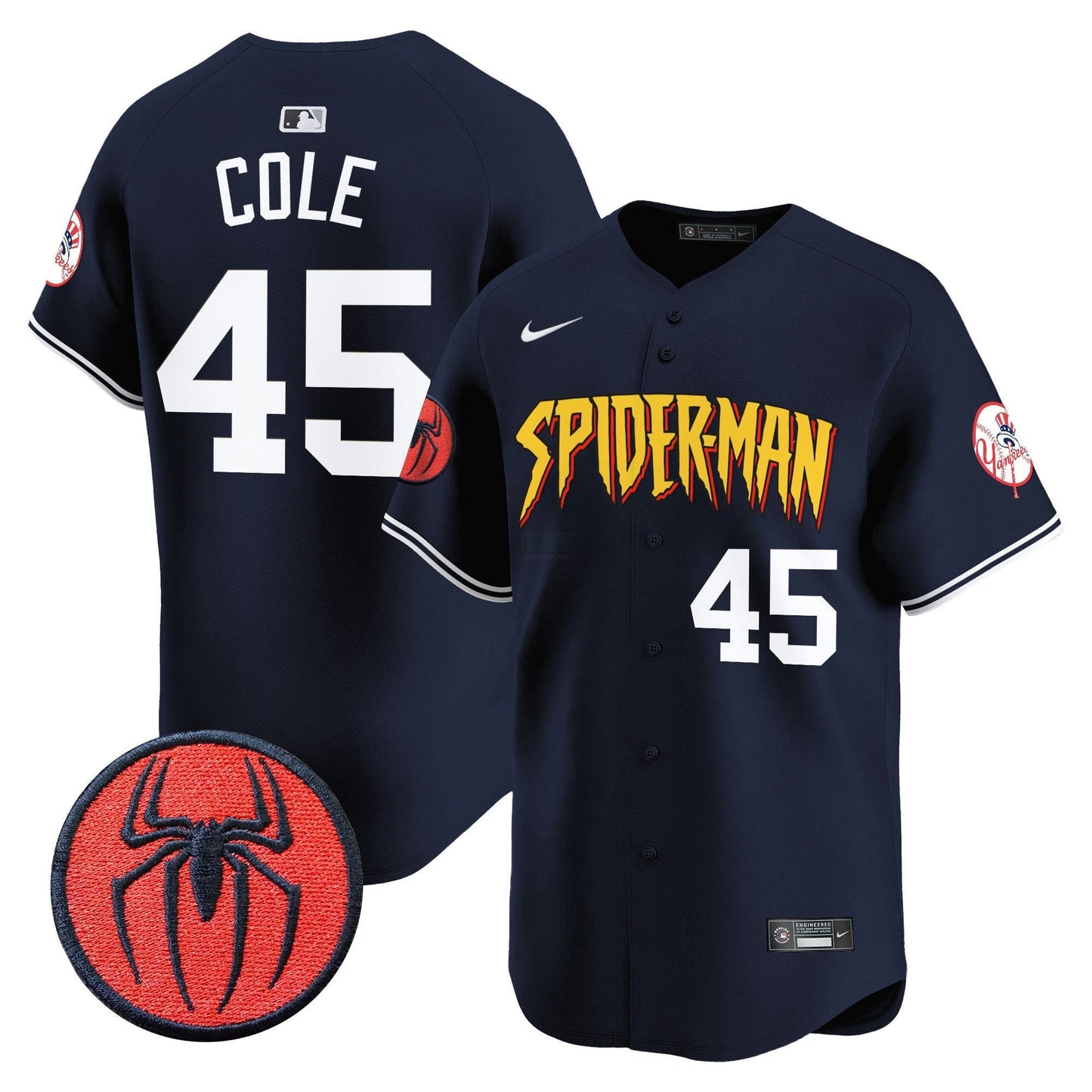 Camisa MLB Men’s New York Spider-Man Vapor Premier Limited Jersey