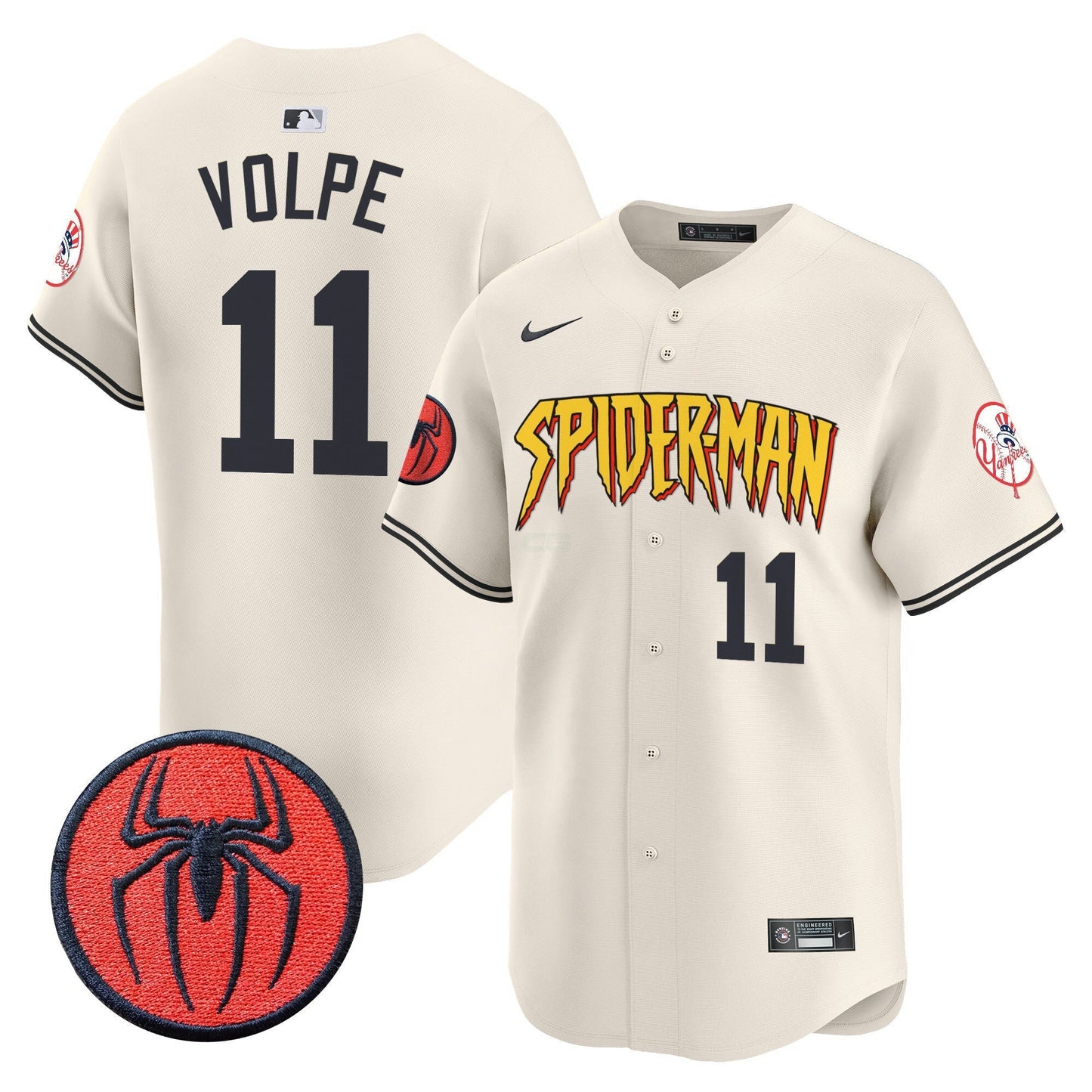 Camisa MLB Men’s New York Spider-Man Vapor Premier Limited Jersey