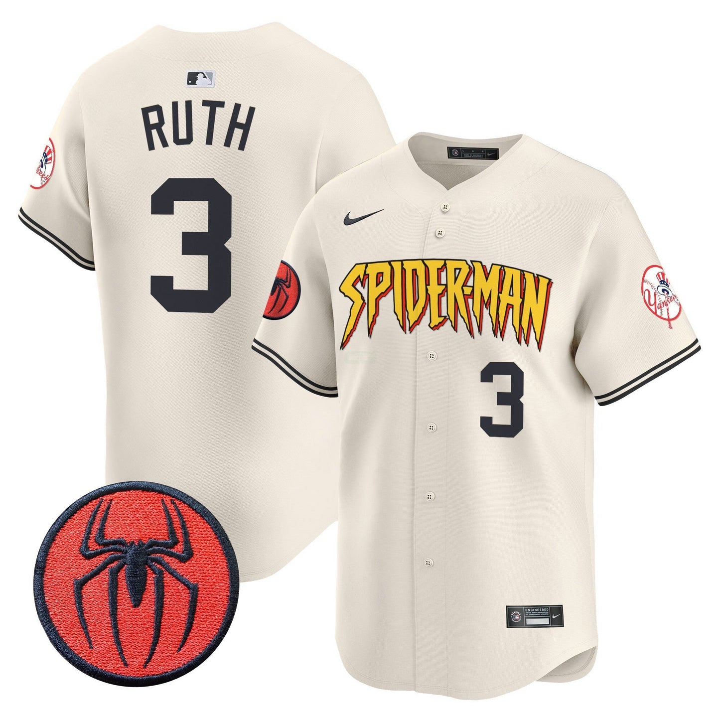 Camisa MLB Men’s New York Spider-Man Vapor Premier Limited Jersey