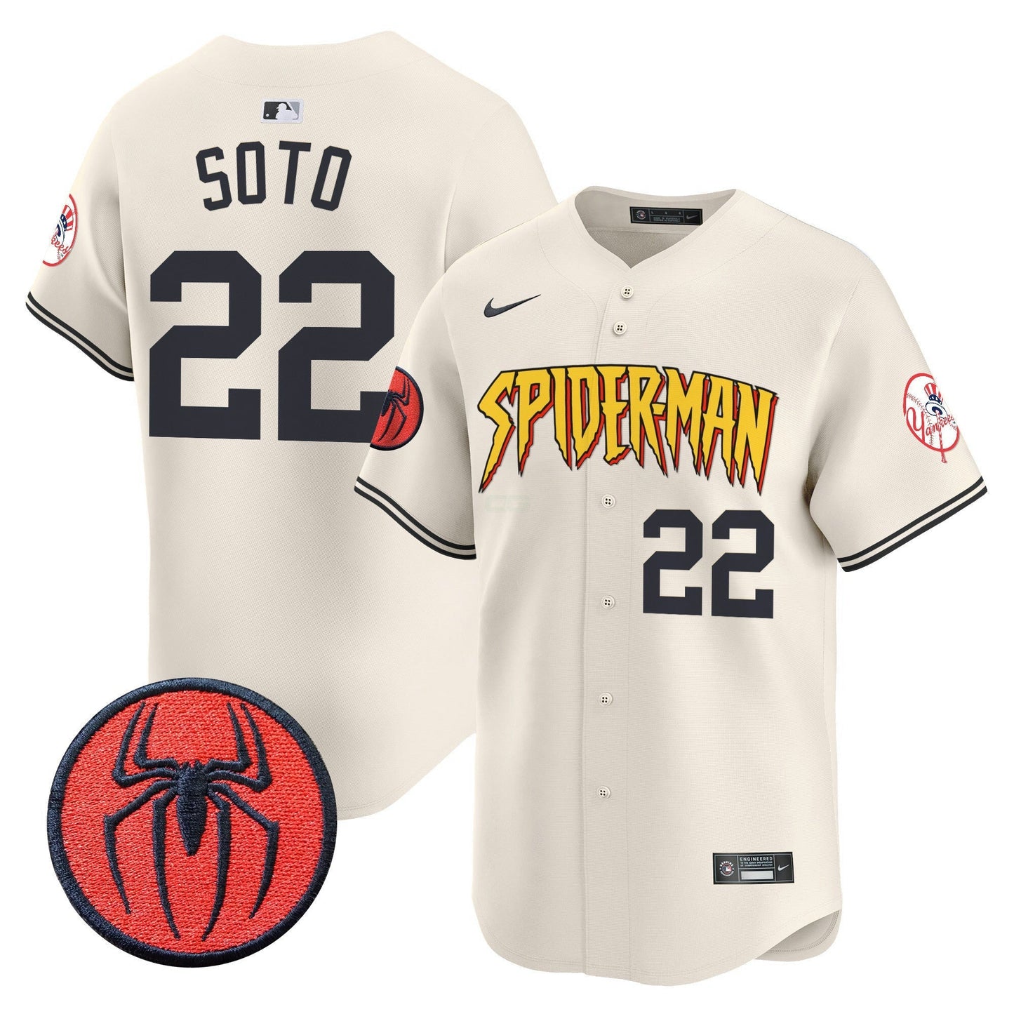 Camisa MLB Men’s New York Spider-Man Vapor Premier Limited Jersey
