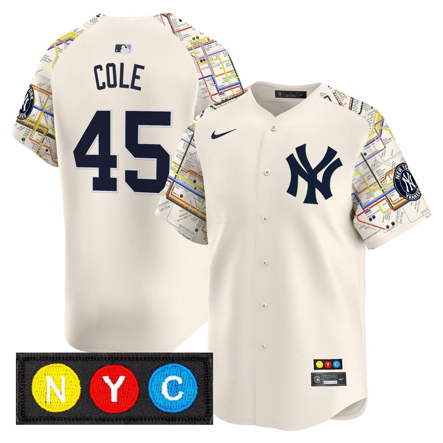 Camisa MLB New York Yankees Men’s New York Subway Style Vapor Premier Limited Jersey – Stitched