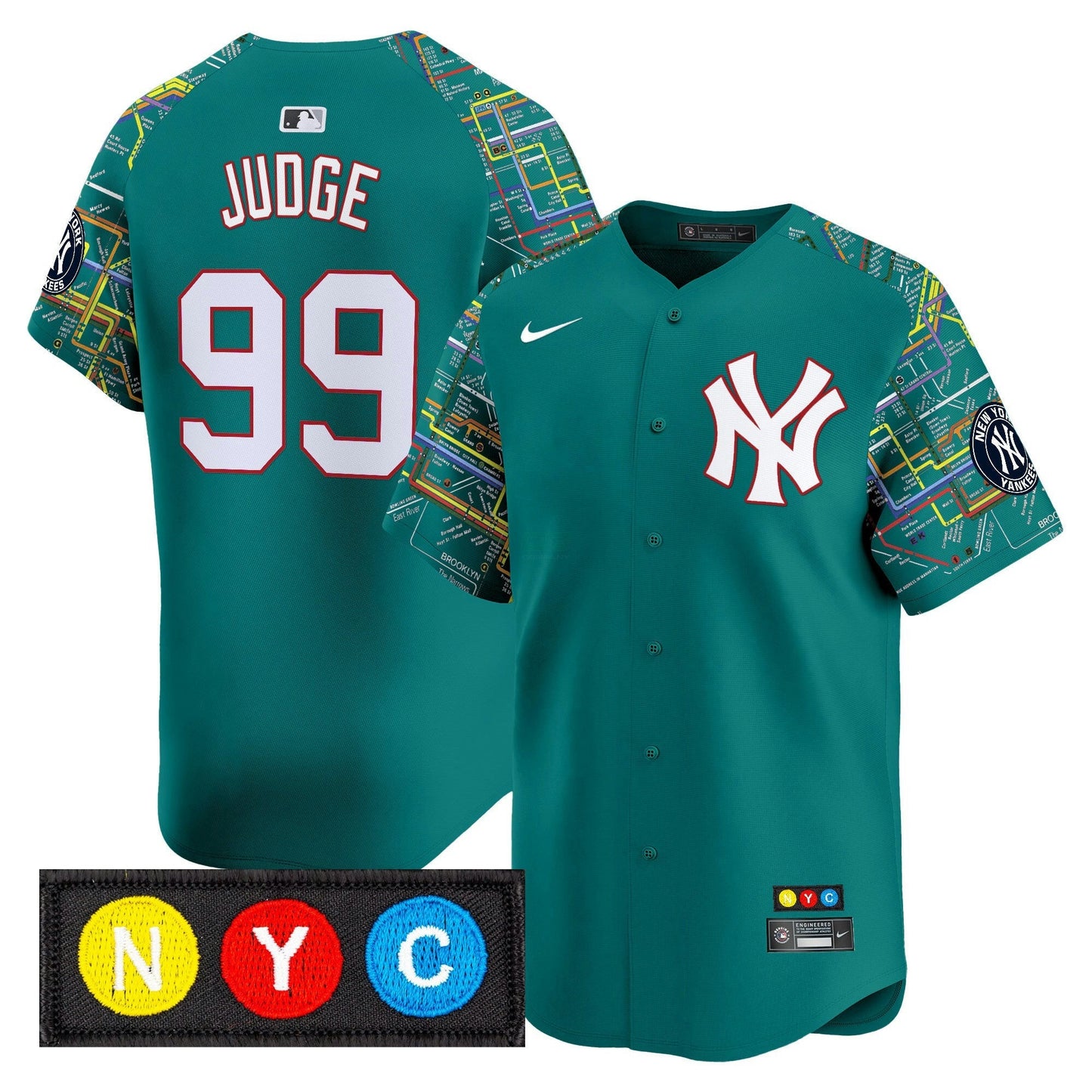Camisa MLB New York Yankees Men’s New York Subway Style Vapor Premier Limited Jersey – Stitched