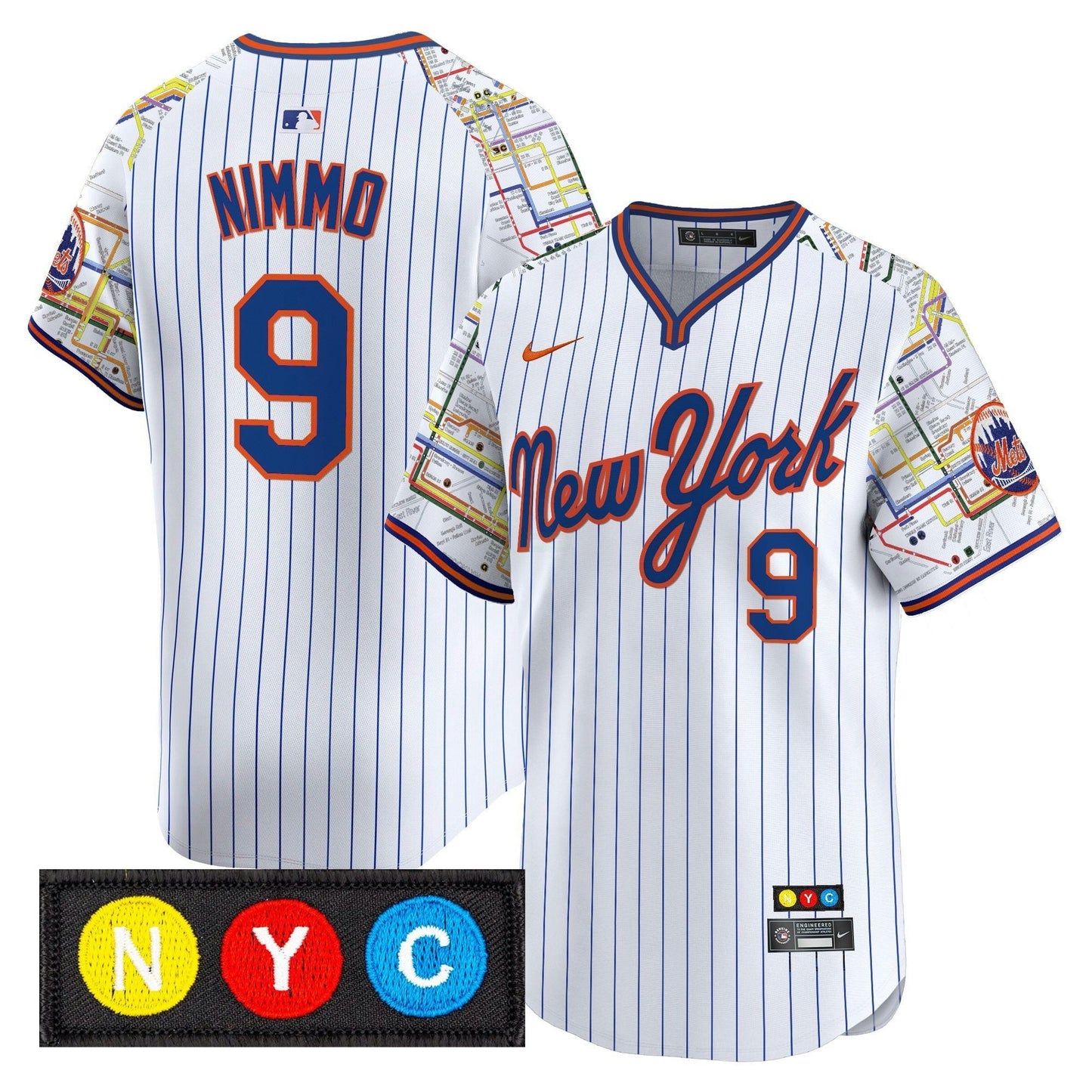 Camisa MLB New York Mets Men’s New York Subway Style Vapor Premier Limited Jersey – Stitched