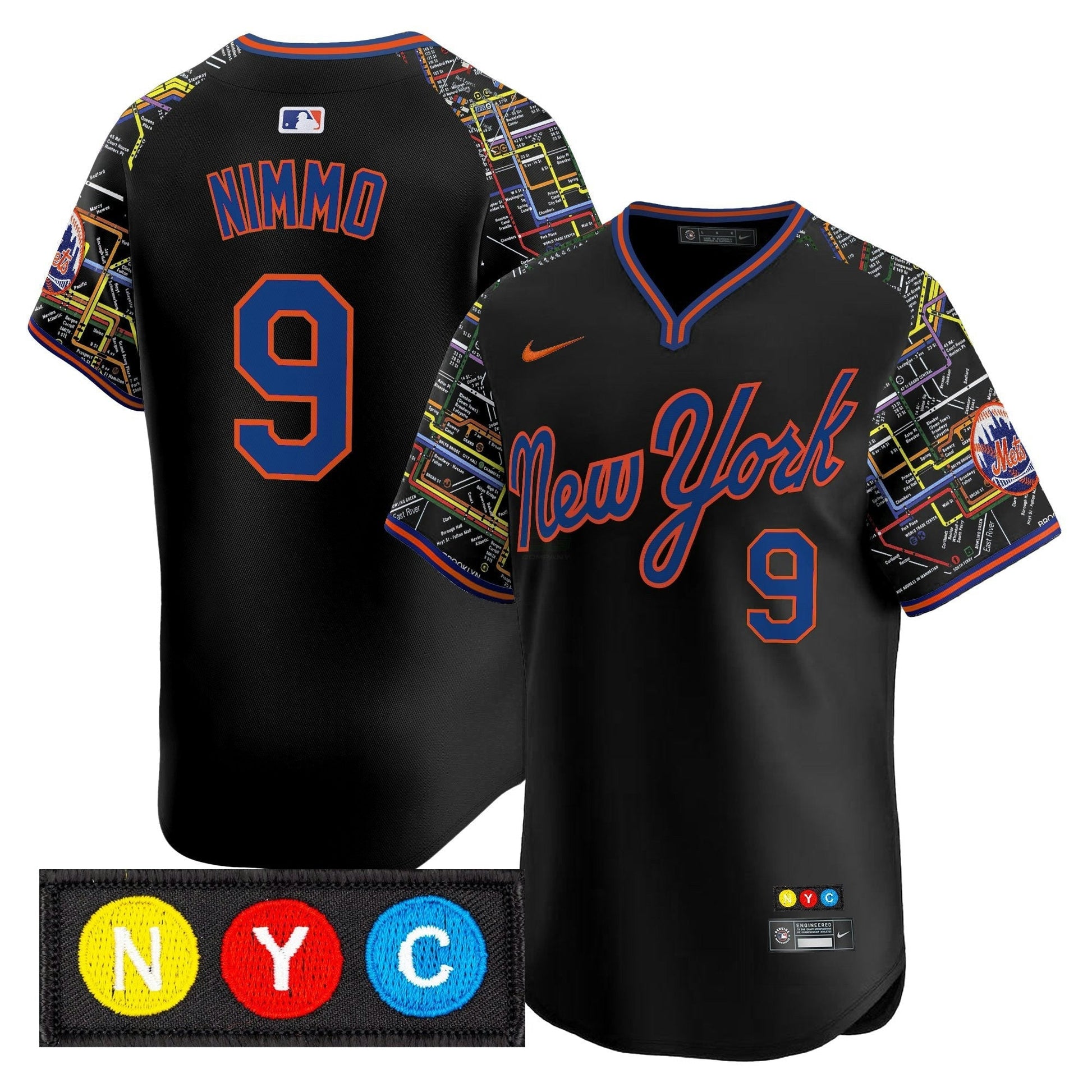 Camisa MLB New York Mets Men’s New York Subway Style Vapor Premier Limited Jersey – Stitched