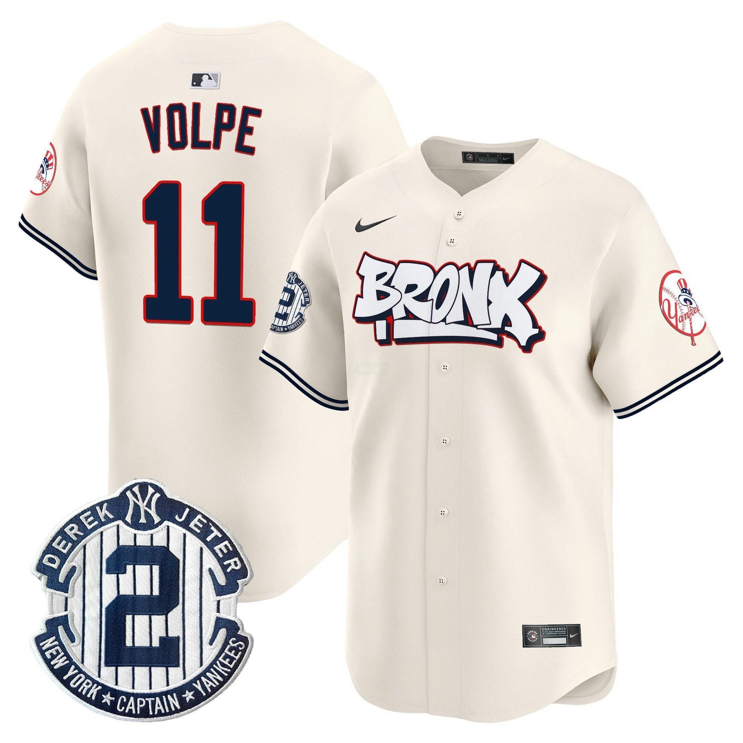 Camisa MLB Men’s New York The Bronx Graffiti Vapor Premier Limited Jersey V4