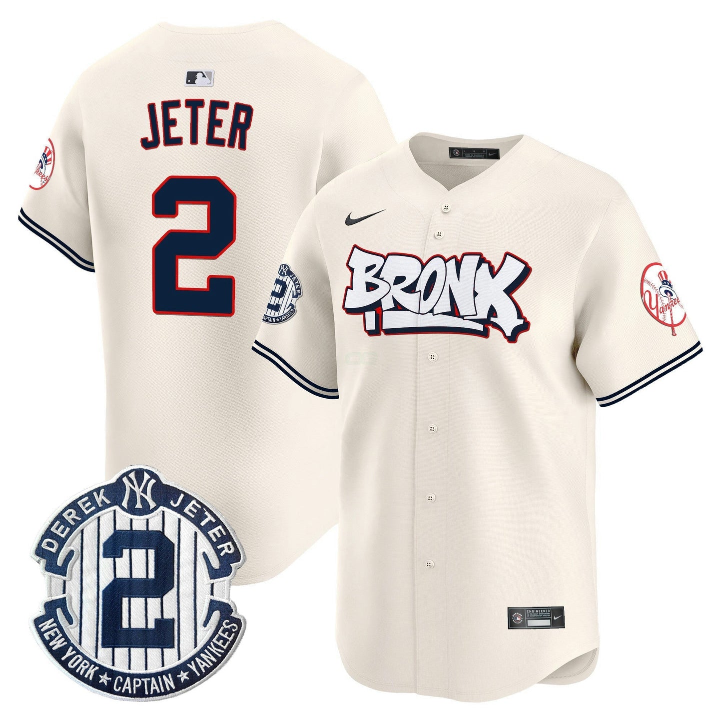 Camisa MLB Men’s New York The Bronx Graffiti Vapor Premier Limited Jersey V4