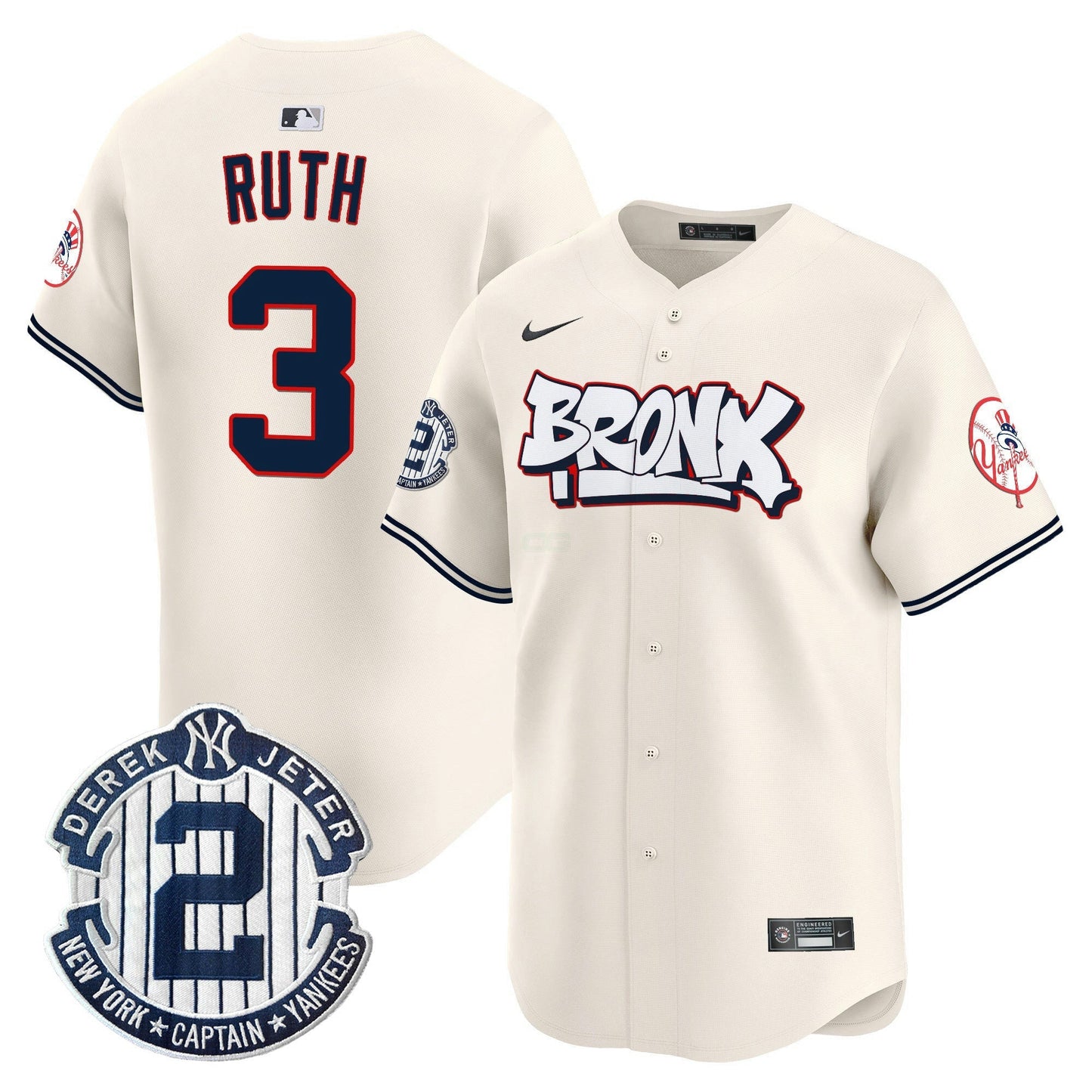 Camisa MLB Men’s New York The Bronx Graffiti Vapor Premier Limited Jersey V4