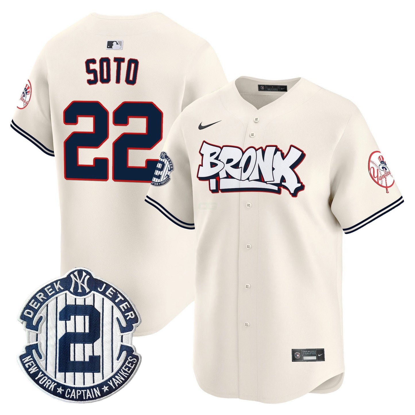 Camisa MLB Men’s New York The Bronx Graffiti Vapor Premier Limited Jersey V4