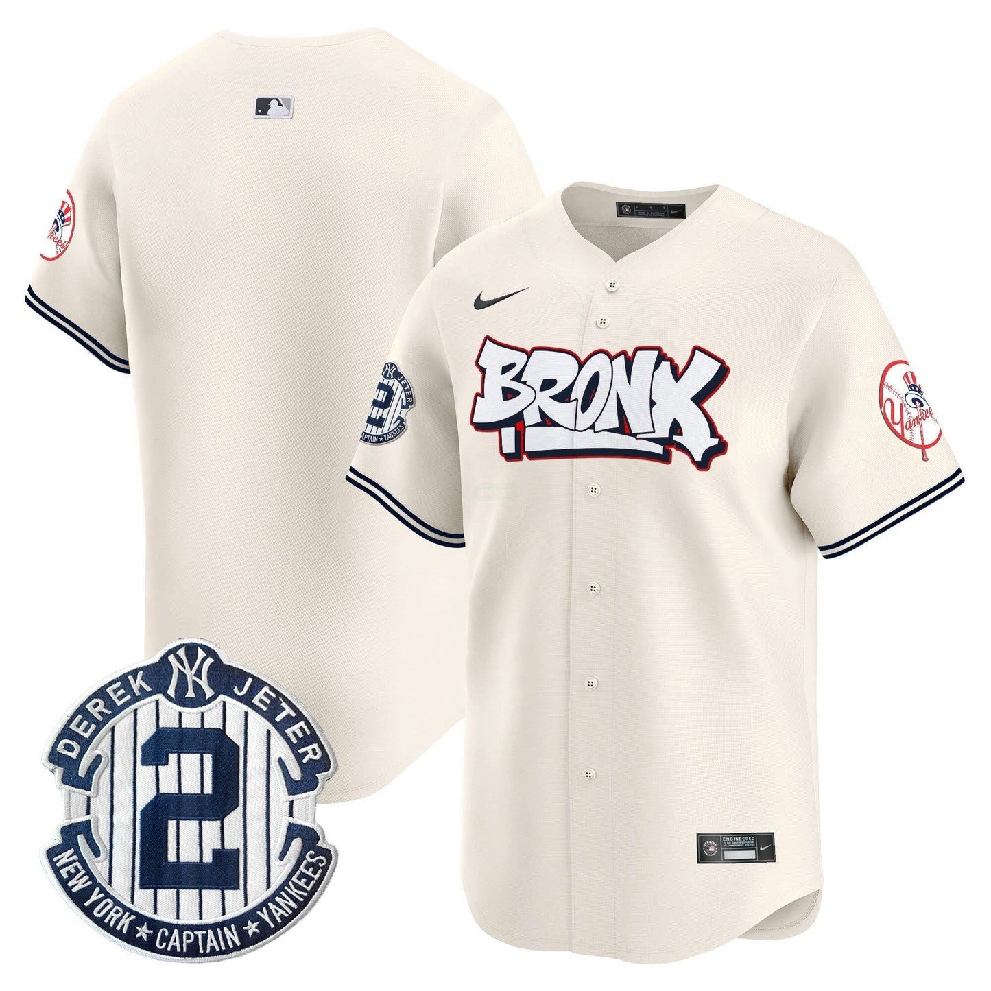 Camisa MLB Men’s New York The Bronx Graffiti Vapor Premier Limited Jersey V4