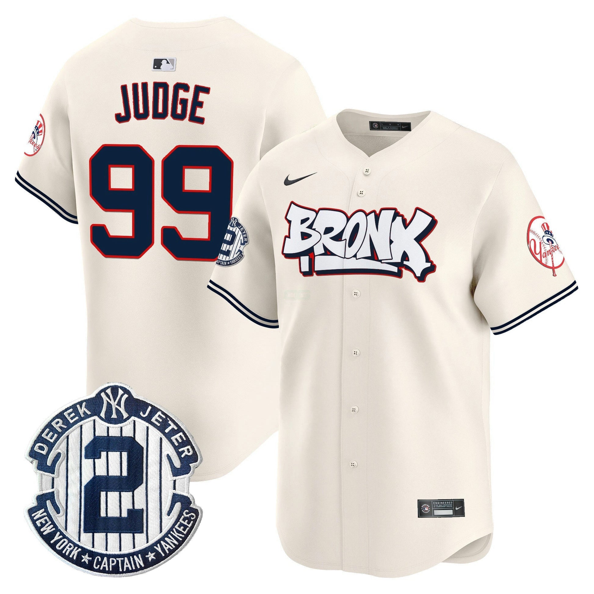 Camisa MLB Men’s New York The Bronx Graffiti Vapor Premier Limited Jersey V4