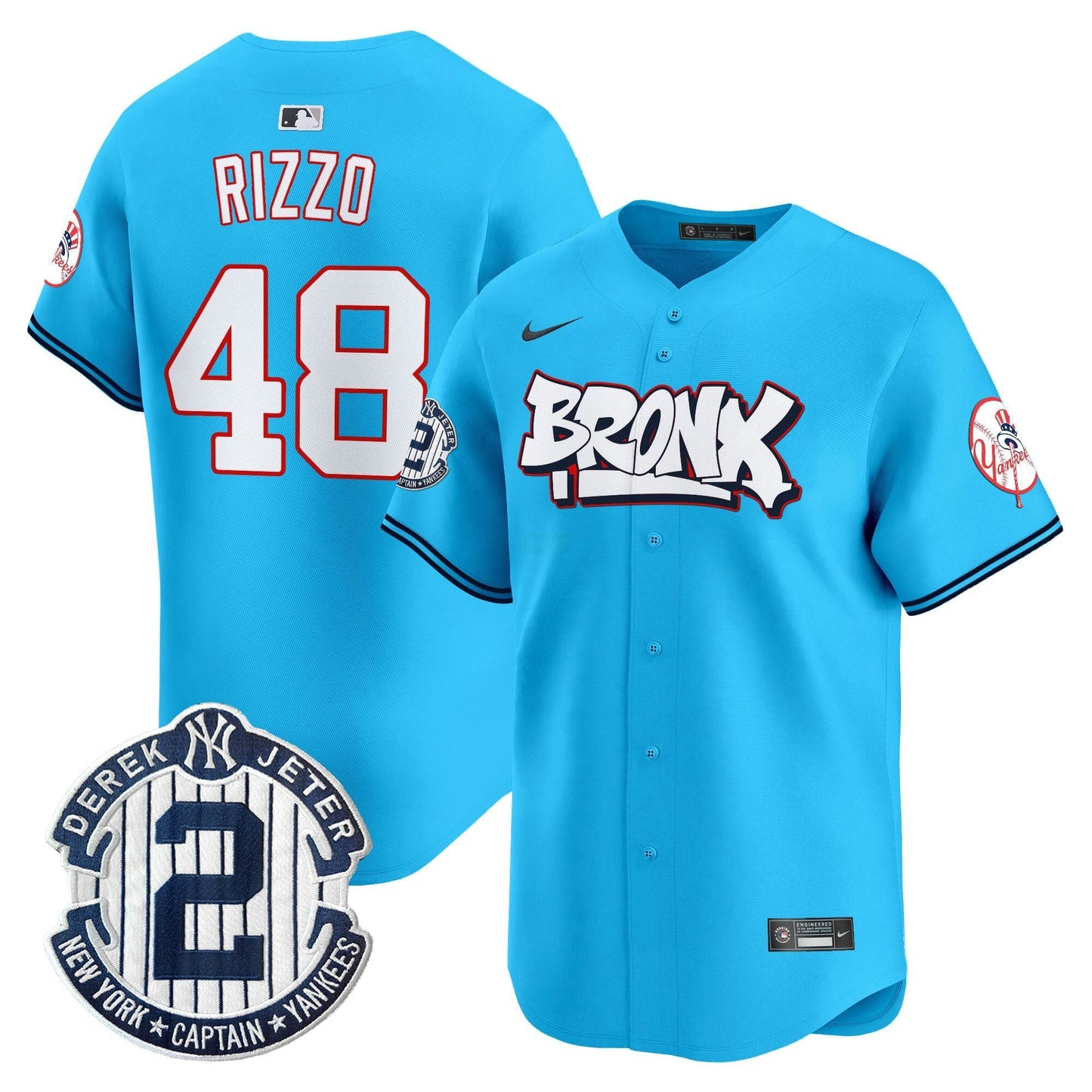 Camisa MLB Men’s New York The Bronx Graffiti Vapor Premier Limited Jersey V4