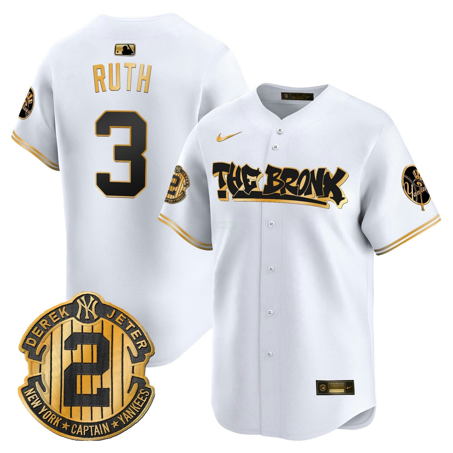 Camisa MLB Men’s New York The Bronx Graffiti Vapor Premier Limited Jersey V5