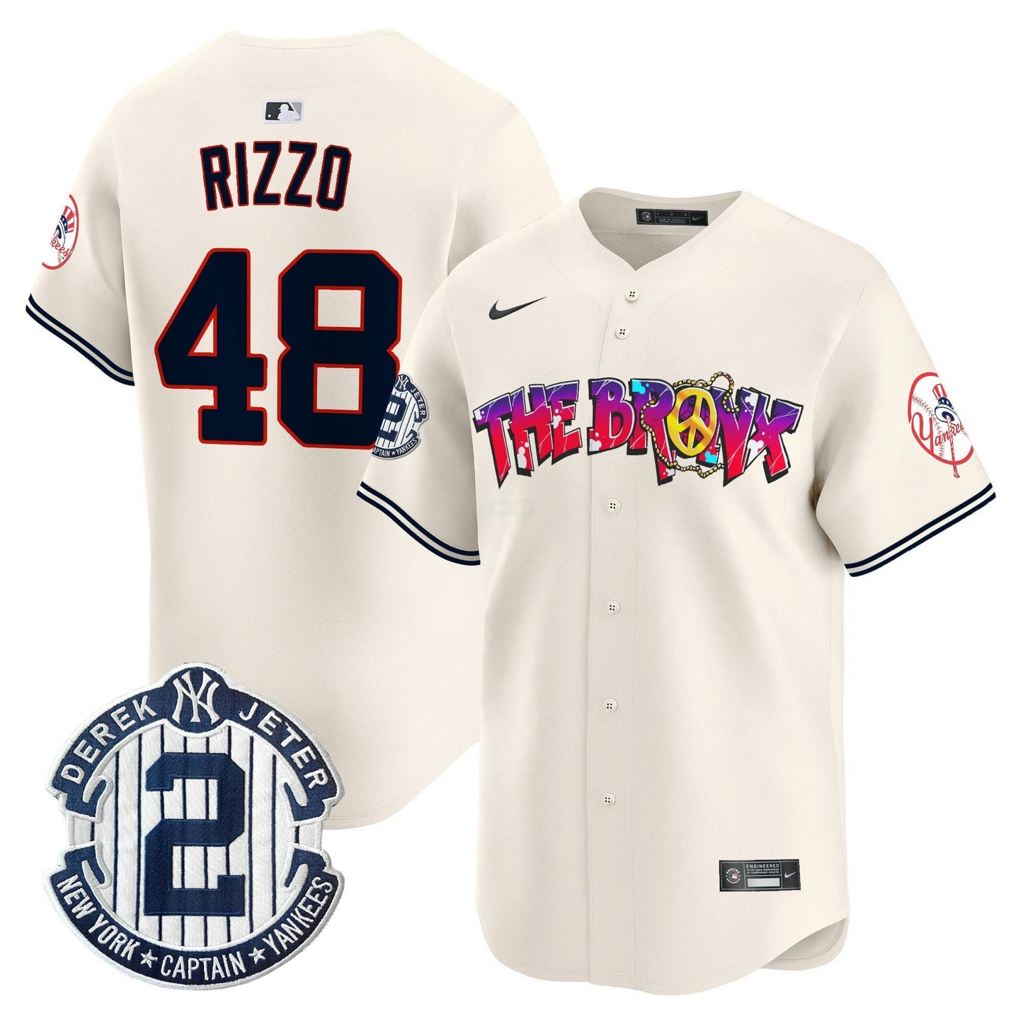Camisa MLB Men’s New York The Bronx Graffiti Vapor Premier Limited Jersey V7
