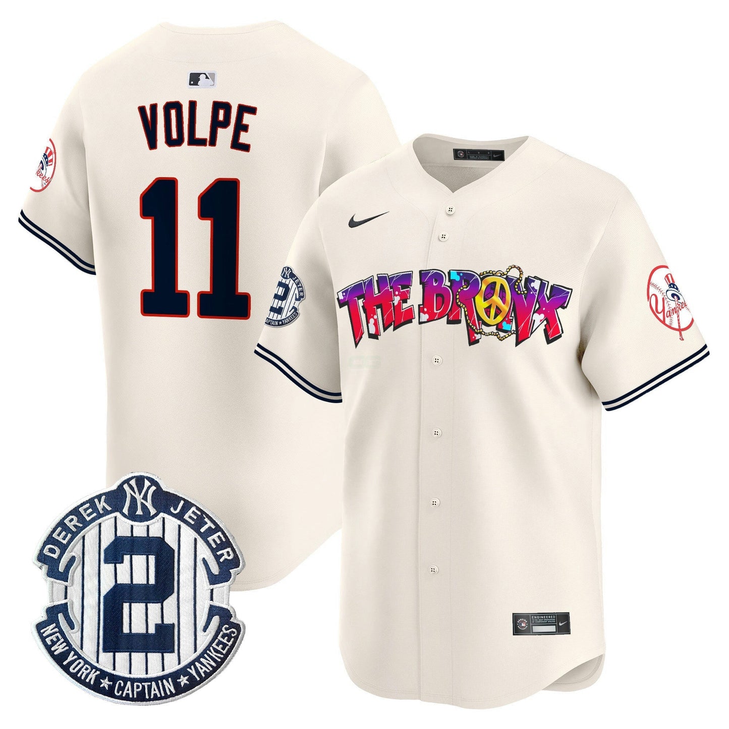 Camisa MLB Men’s New York The Bronx Graffiti Vapor Premier Limited Jersey V7