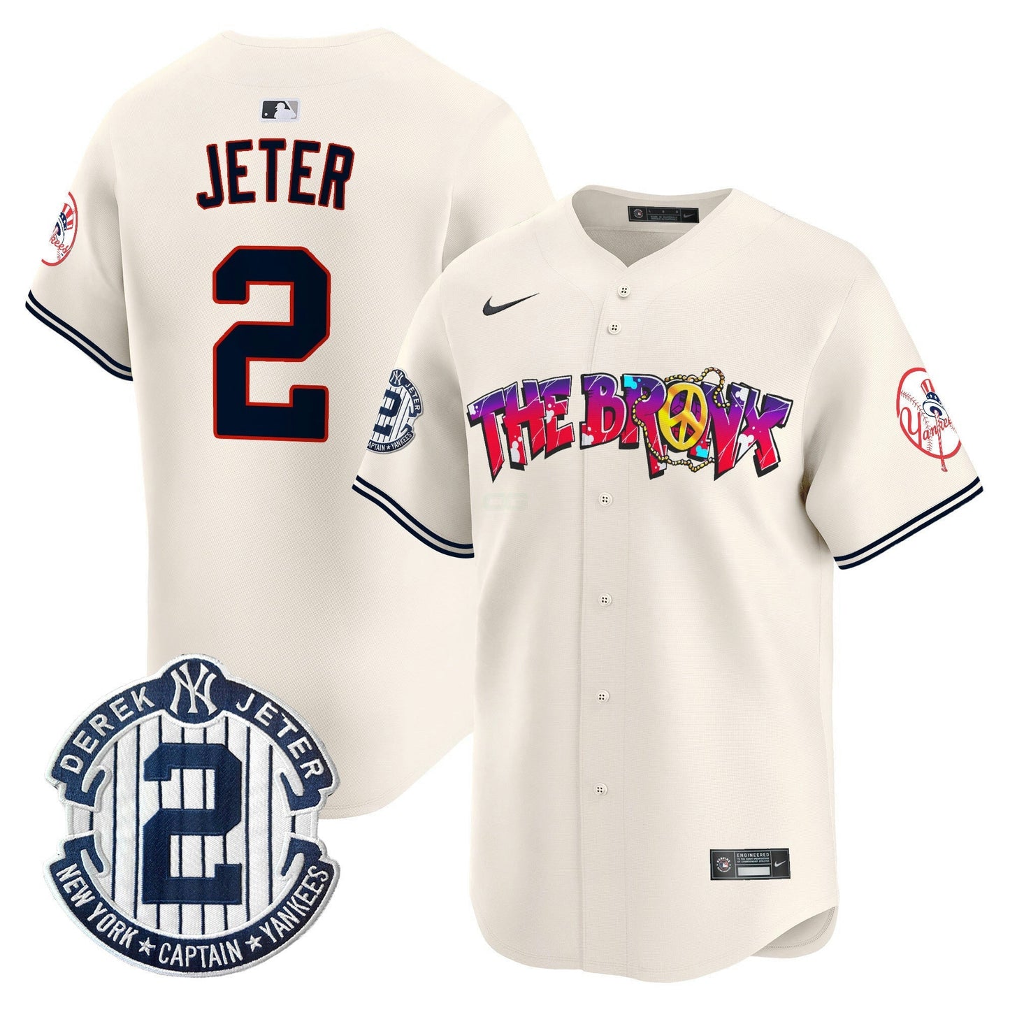 Camisa MLB Men’s New York The Bronx Graffiti Vapor Premier Limited Jersey V7