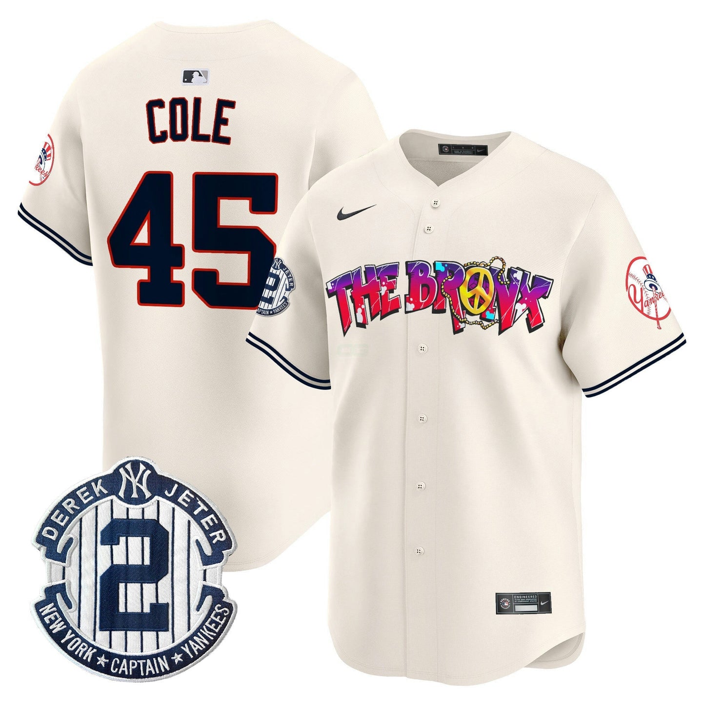 Camisa MLB Men’s New York The Bronx Graffiti Vapor Premier Limited Jersey V7
